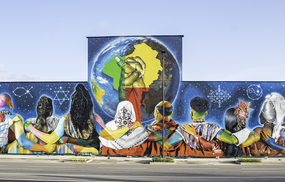 Fresque murale "COEXISTENCE" du Port de Cotonou