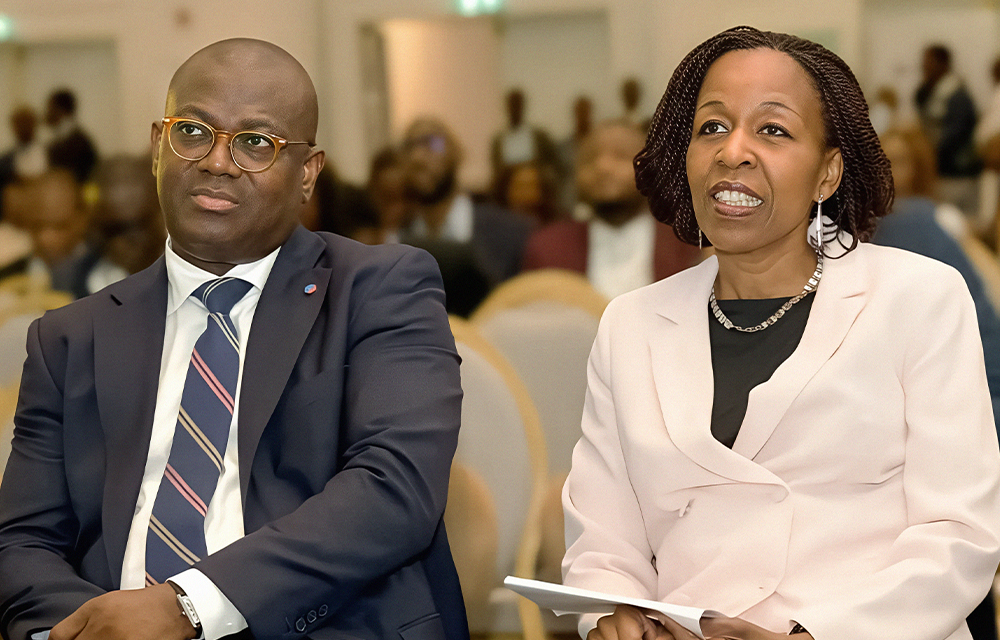 Arsène Dansou, DG BIIC et Yedau Ogoundele, DG CRRH-UEMOA