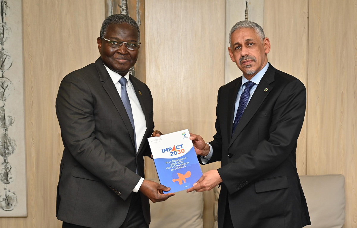 Abdoulaye Diop, Président Commission UEMOA et Sidi Ould Tah, Président de la BAD
