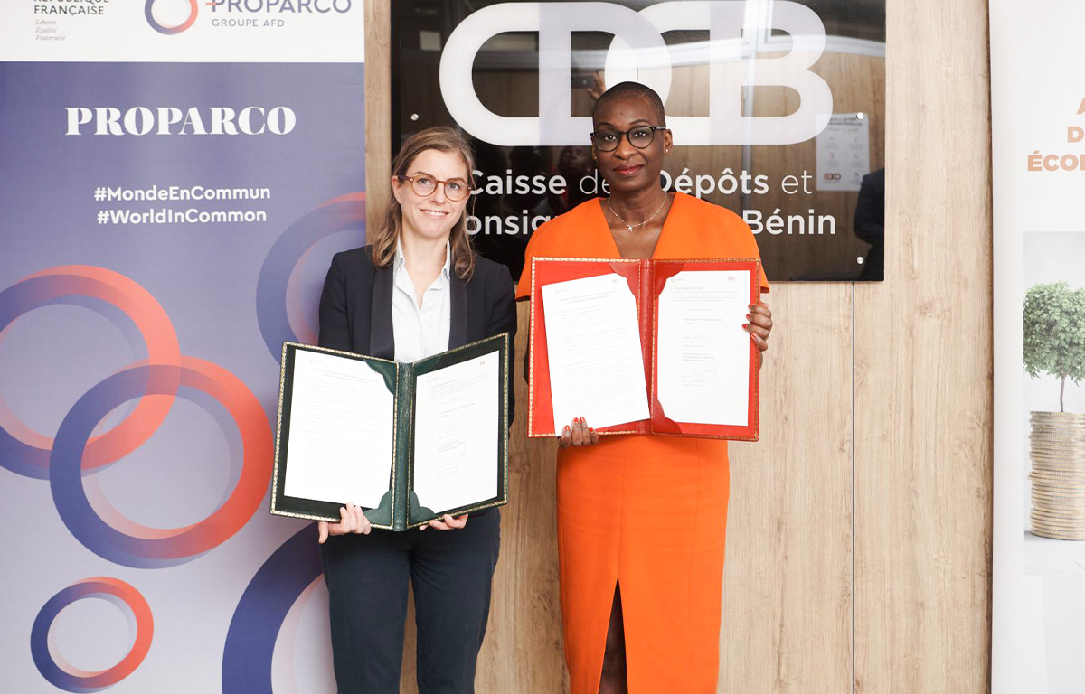 Françoise Lombard, Directrice Générale de Proparco et Maryse Lokossou, Directrice Générale de la CDC-Bénin