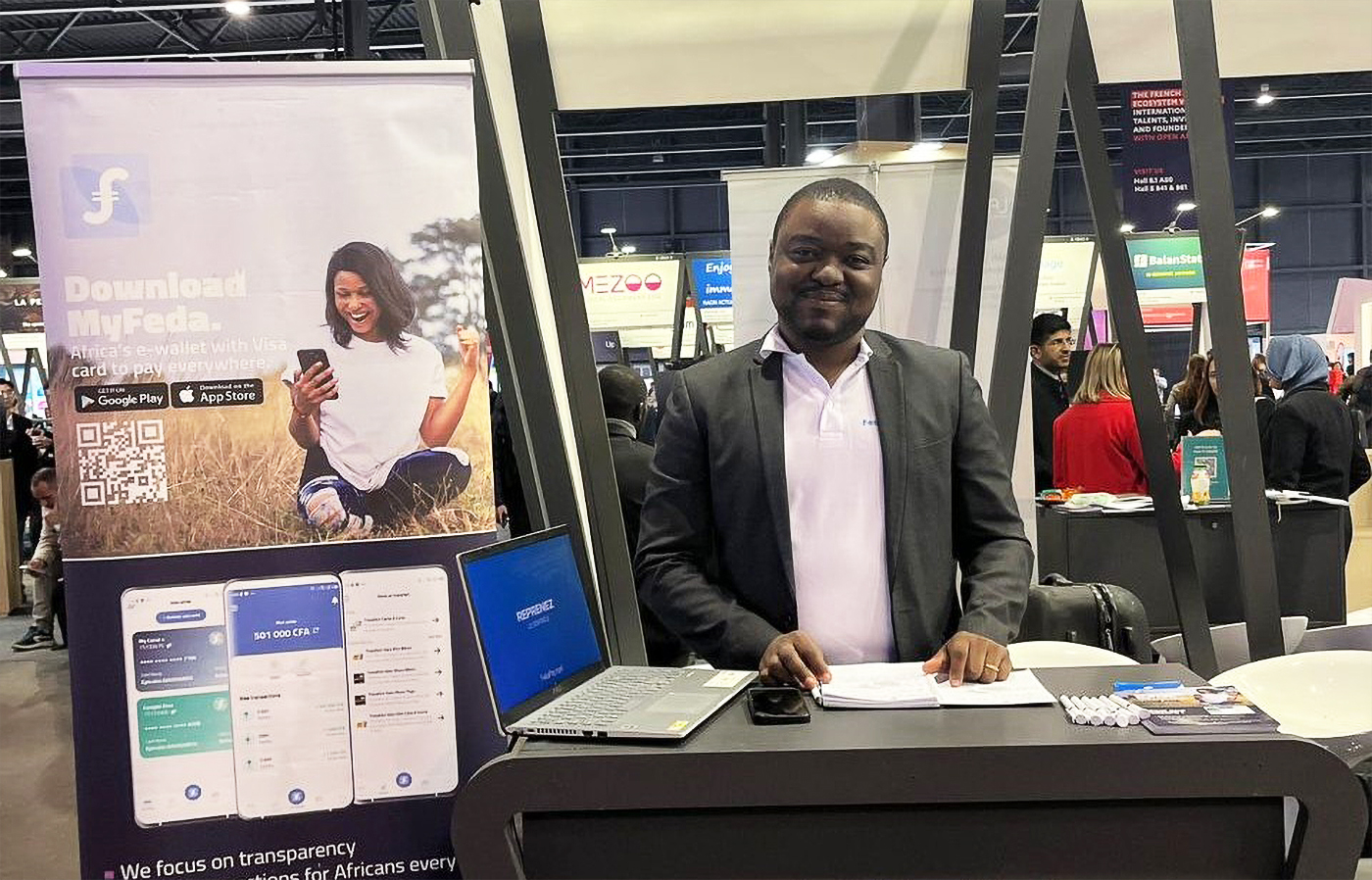 Photo: Fedapay au Mobile World Congress 2023
