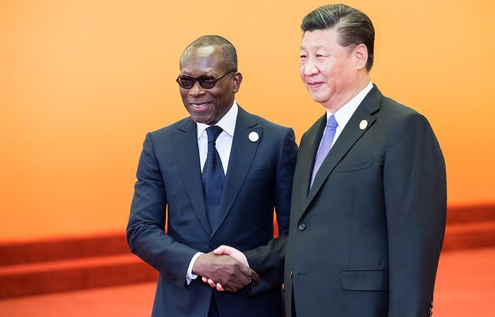 Photo: Patrice Talon et Xi Jinping