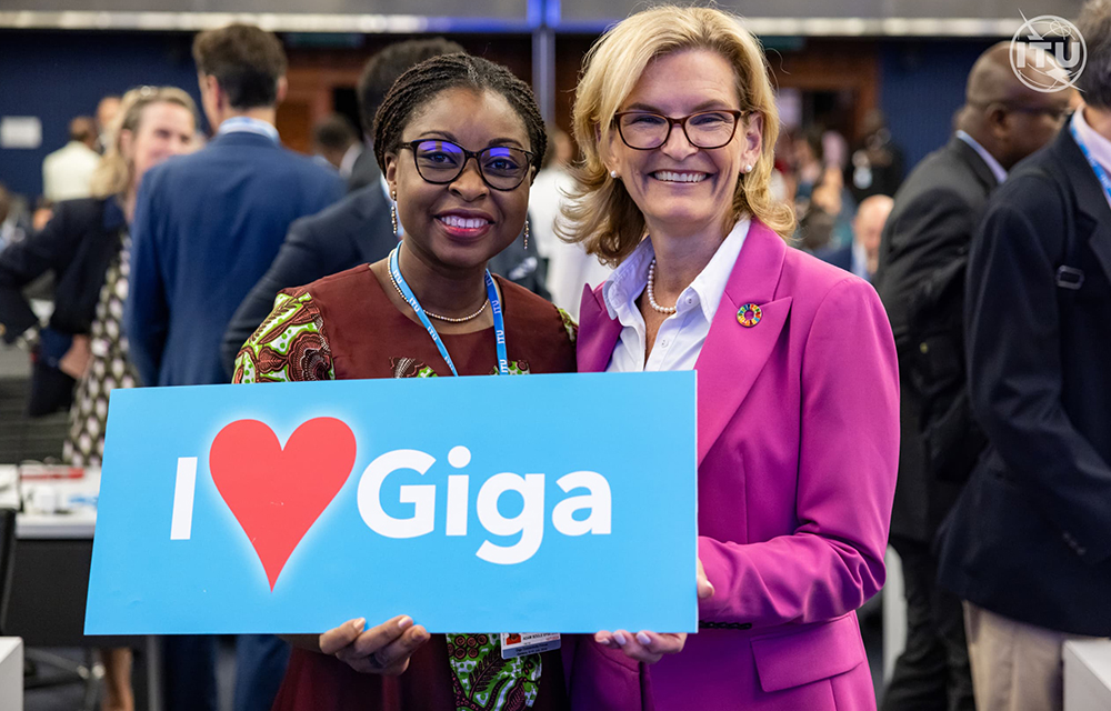 Aurelie Adam Soule Zoumarou, Ministre du Numérique et de la Digitalisation et Doreen Bogdan-Martin, Secrétaire Générale ITU