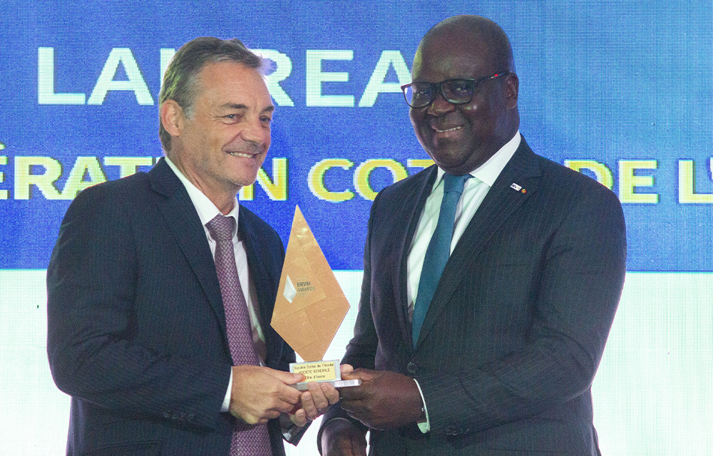 Distinction de Société Générale Côte d’Ivoire aux BRVM Awards