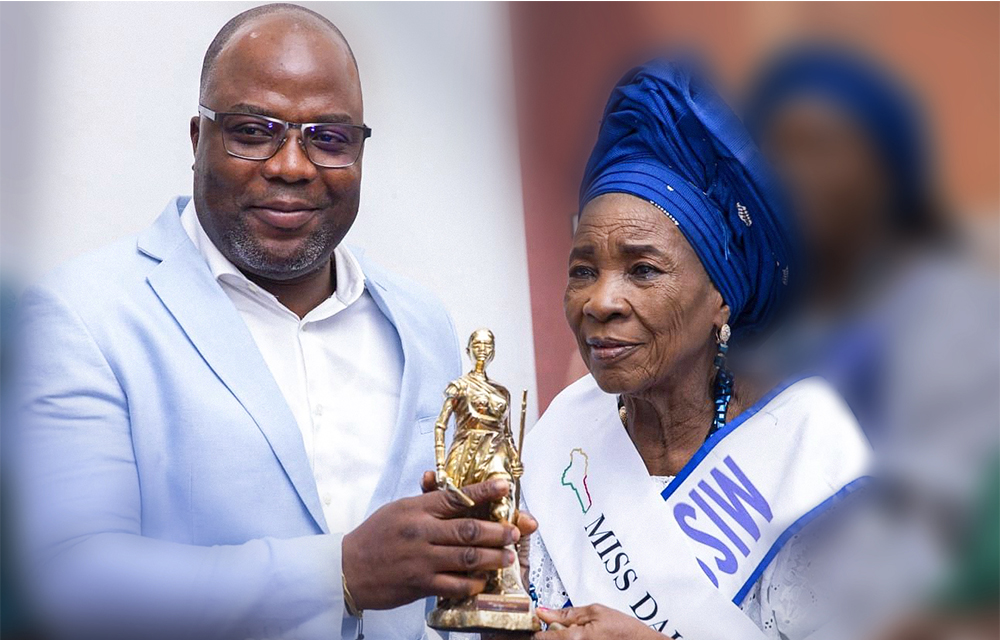 Charlemagne Yankoty, Maire de Porto Novo et Gillette Hazoumè, Miss Dahomey 1962