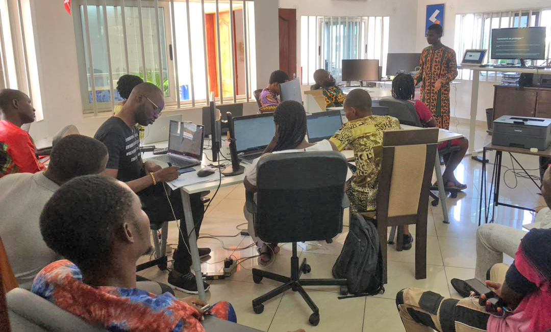 Photo: Formation en cybersécurité à SLI Afrika.