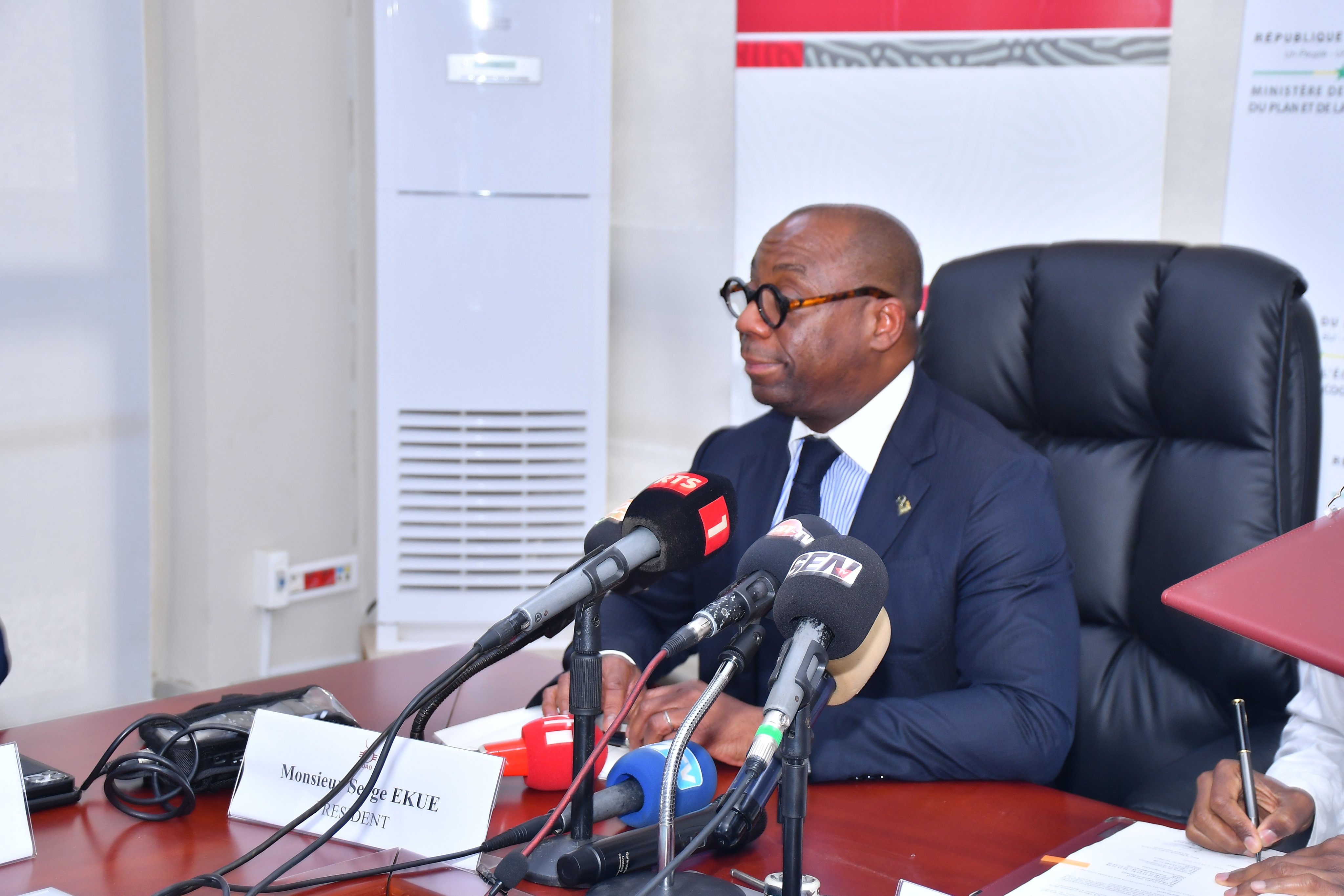 Photo: Serge Ekue, président du Conseil d’administration de la Boad,