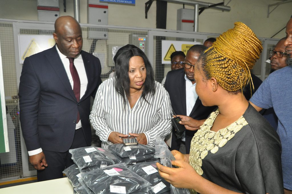 Photo: Marie-Chantal Uwanyiligira, Directrice des opérations de la Banque mondiale en visite au Bénin