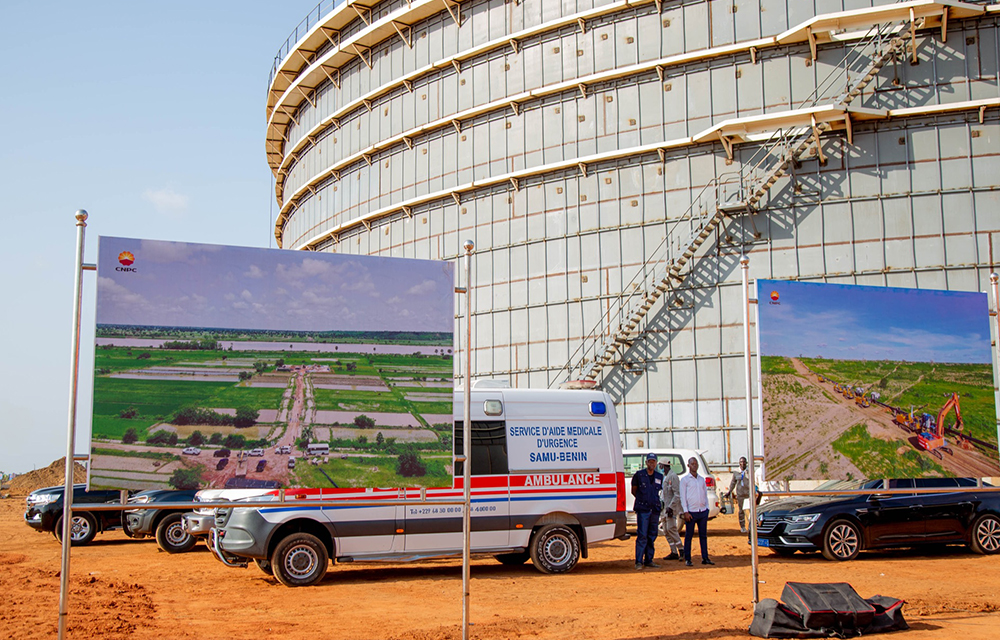 Station terminale pipeline export Niger-Bénin à Sèmè.