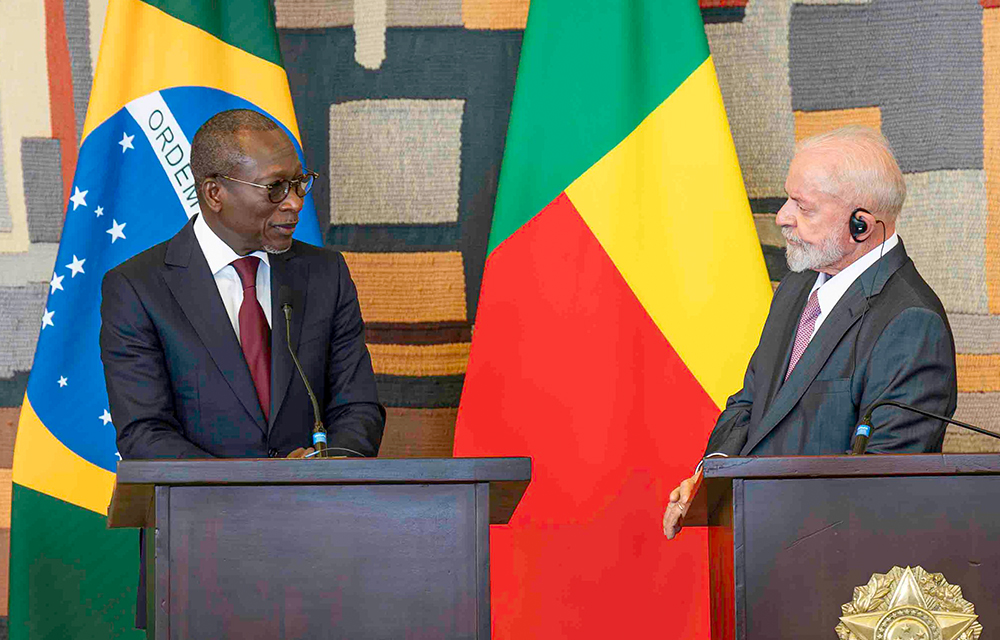 Patrice Talon, Président de la République du Bénin et Luiz Inácio Lula Da Silva, Président de la République fédérative du Brésil.