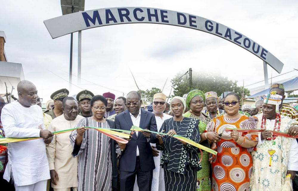 Inauguration du marché moderne de Glazoué.
