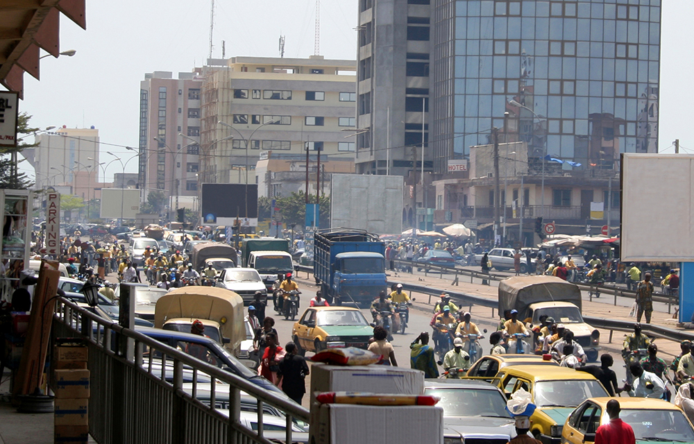 Centre ville de Cotonou.