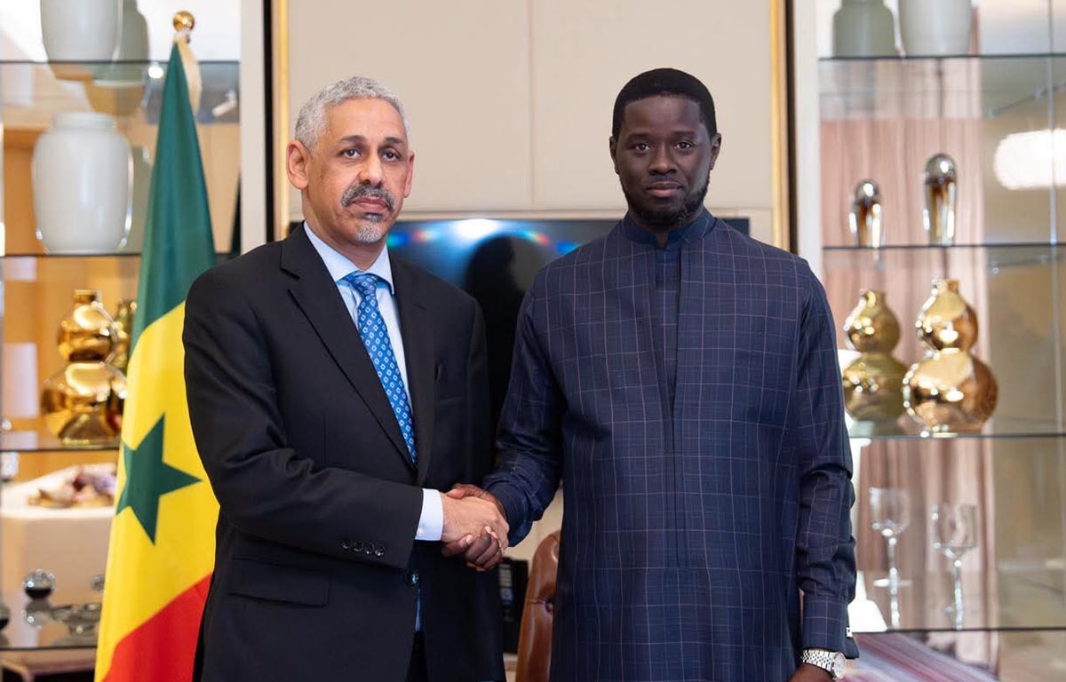 Sidi Ould Tah, président de la BAD et Bassirou Diomaye Faye, président de la République du Sénégal