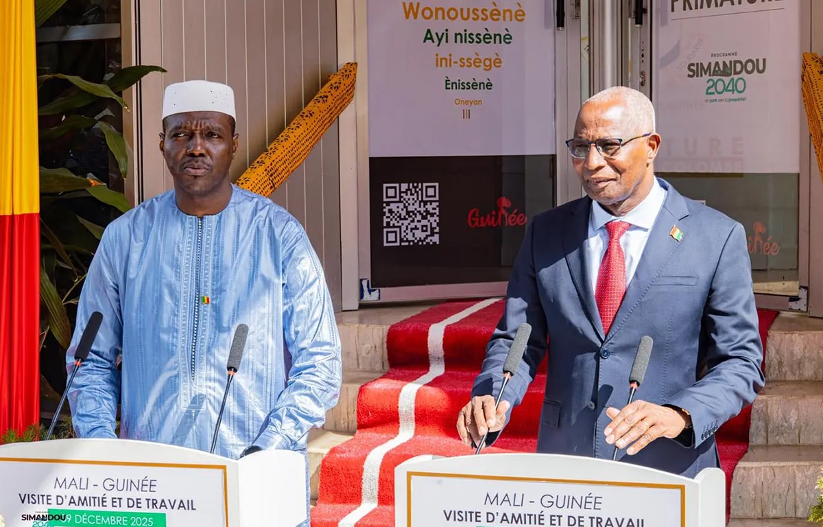 Abdoulaye Maïga, Premier ministre malien et Amadou Oury Bah, Premier ministre guinéen