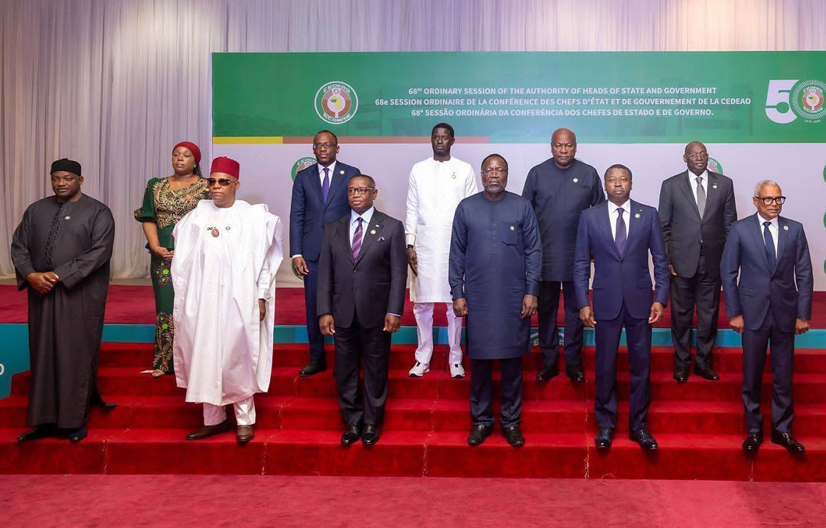 Les dirigeants ouest africains réunis à Abuja lors de la 68ᵉ session ordinaire de la CEDEAO