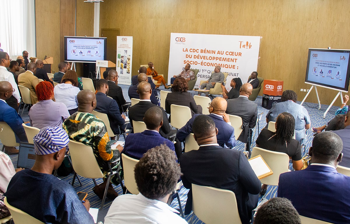 CDC Bénin Talk spécial 5 ans, le 18 décembre 2025 au ministère de l’Économie et des Finances.