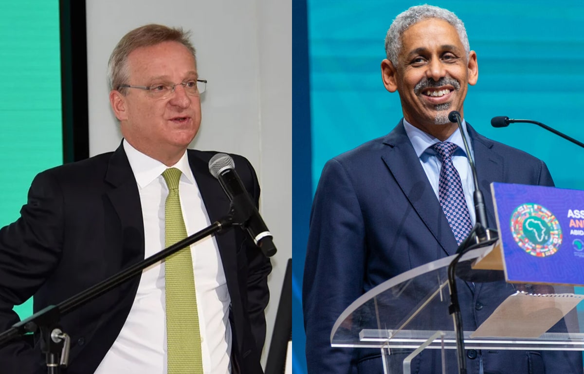Jason Quinn, DG de Nedbank Group et Sidi Ould Tah, DG de la BAD