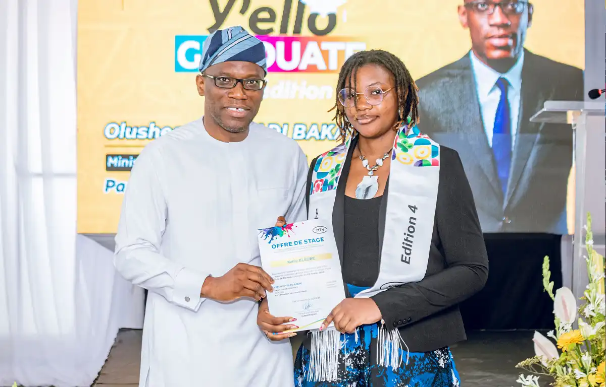 Cérémonie officielle marquant la fin de parcours de la troisième cohorte du Y’ello Graduate Program de MTN Bénin.