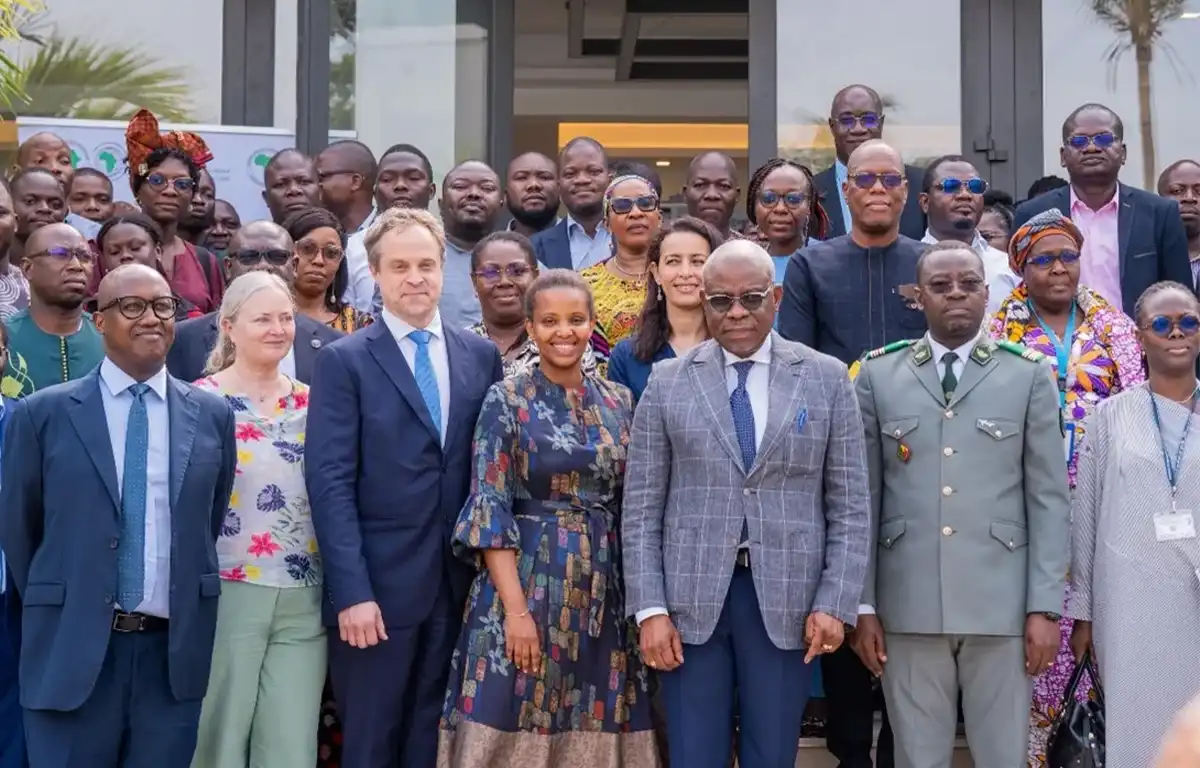 Des participants au lancement du plan d’actions du Bénin pour l’économie circulaire