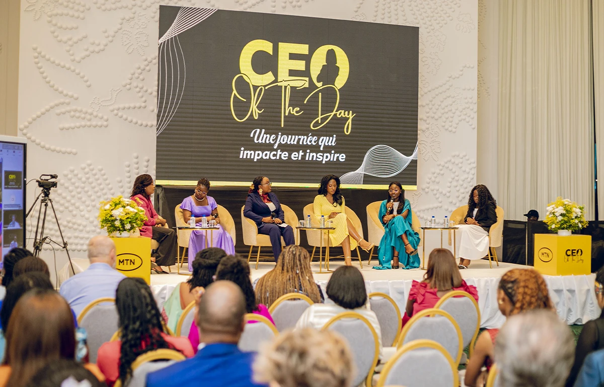Panel animé par Nashata Bakayoko, CEO of the Day 2026 de MTN Bénin, lors de la cérémonie de clôture
