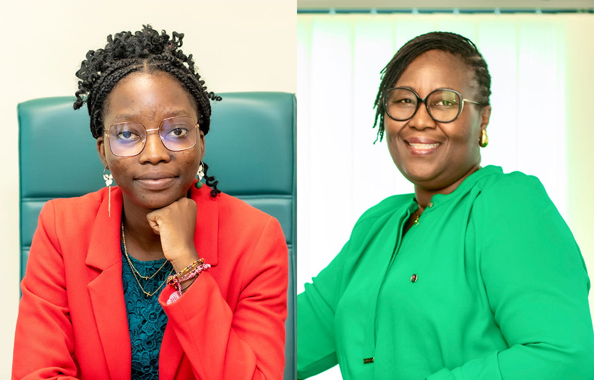 Florence Ayivi Elegbede, CEO AFG Assurances Bénin & Rozenn Dadonougbo, CEO Of The Day 2026