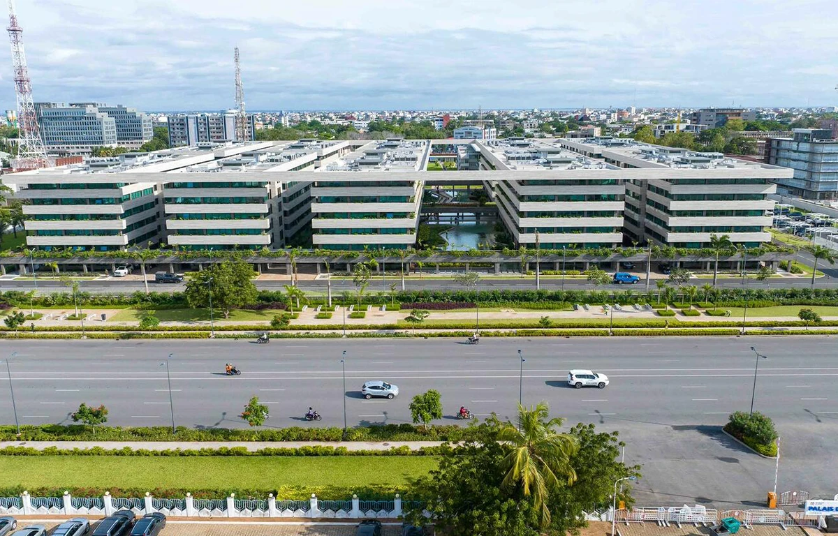 Vue extérieure de la cité ministérielle de Cotonou