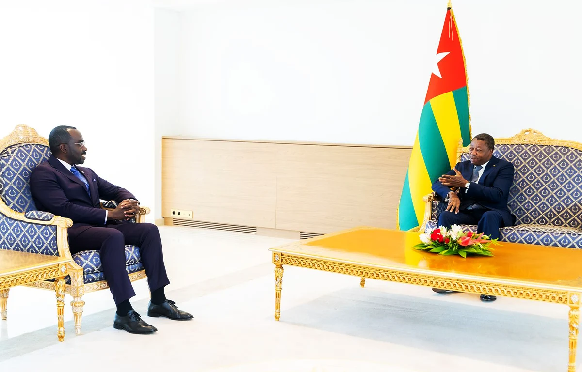 Faure Gnassingbé, le Président du Conseil et George Elombi, le Président du Conseil d’administration d’Afreximbank