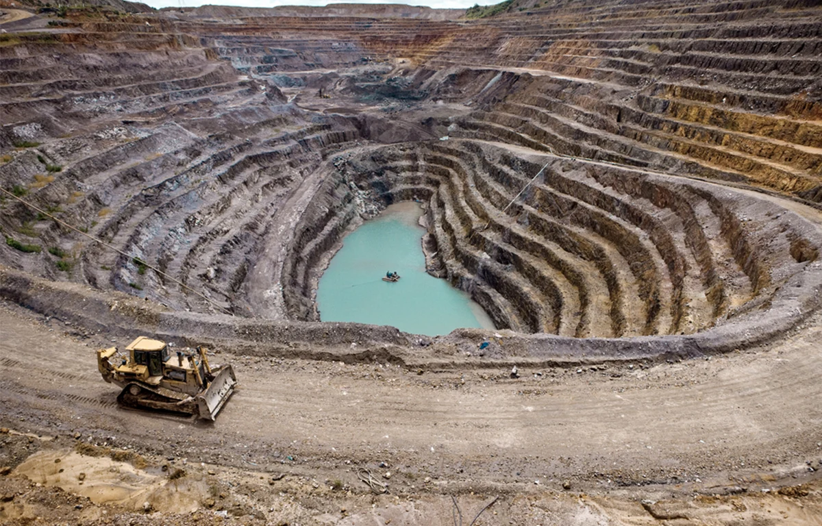 Une mine à ciel ouvert située à Kolwezi, en République démocratique du Congo.