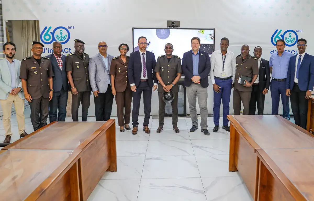 Le DG des Douanes et le DG du Port de Cotonou accompagné par leurs collaborateurs
