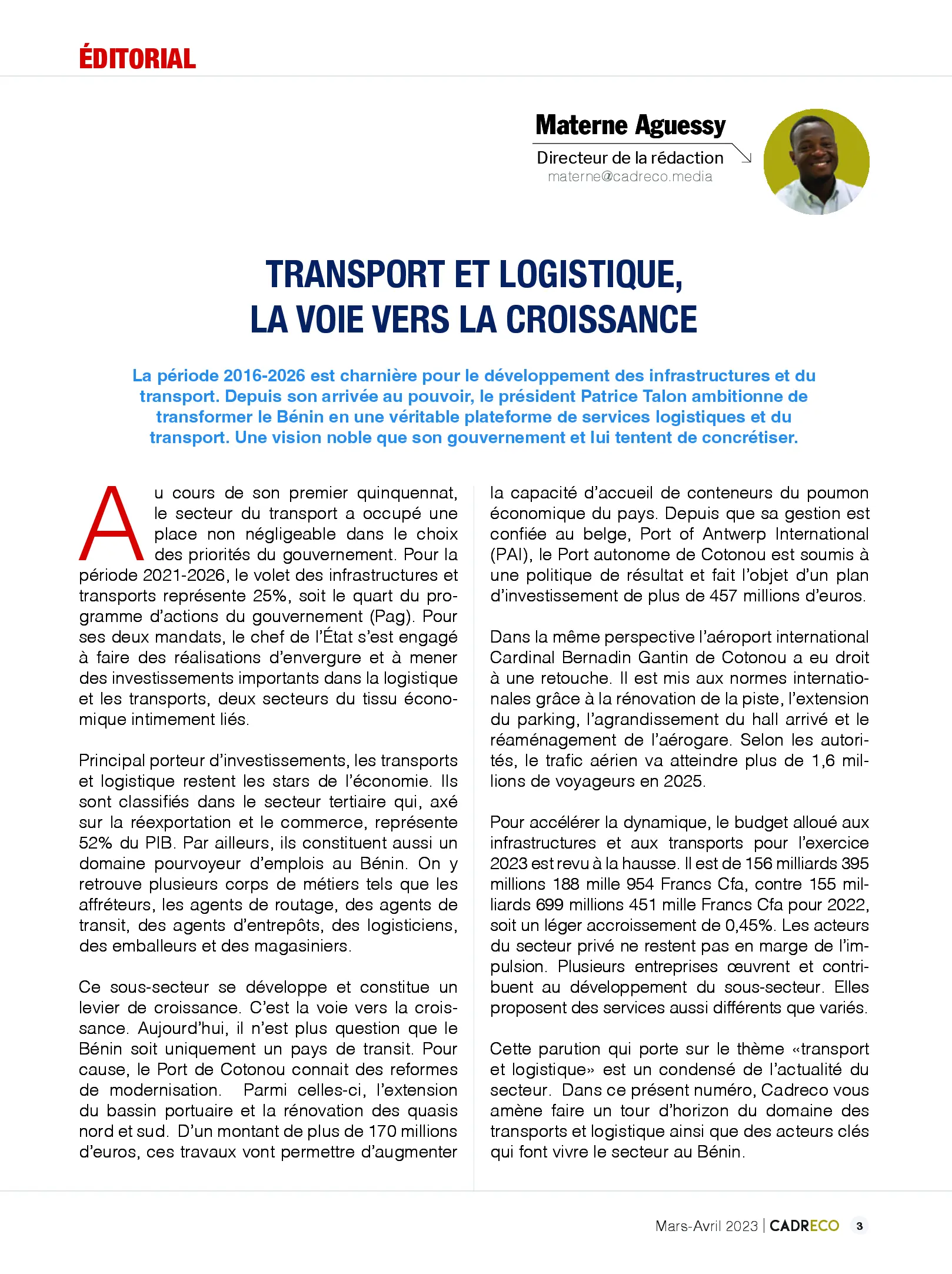 Page 3 du sommaire