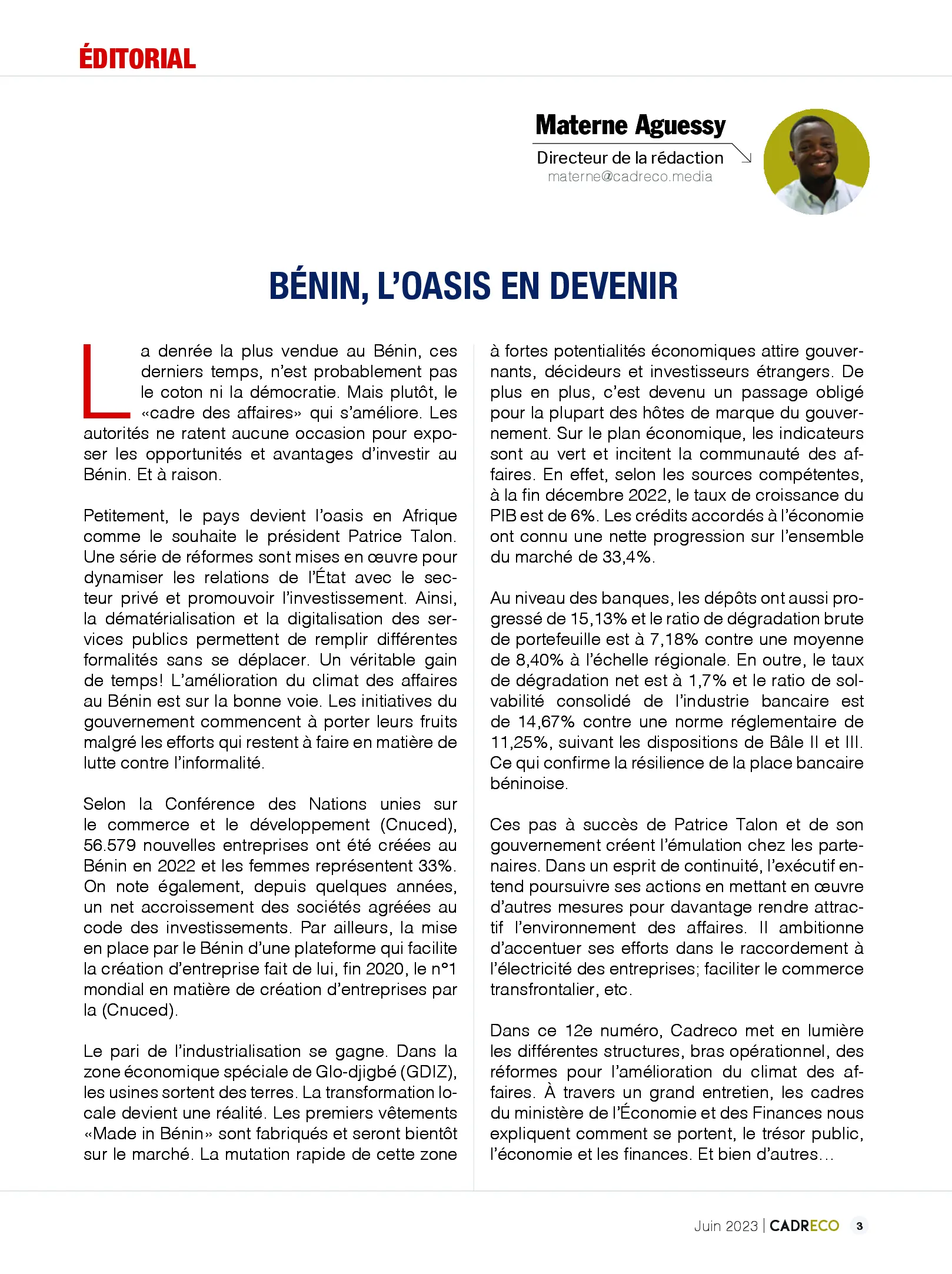 Page 3 du sommaire
