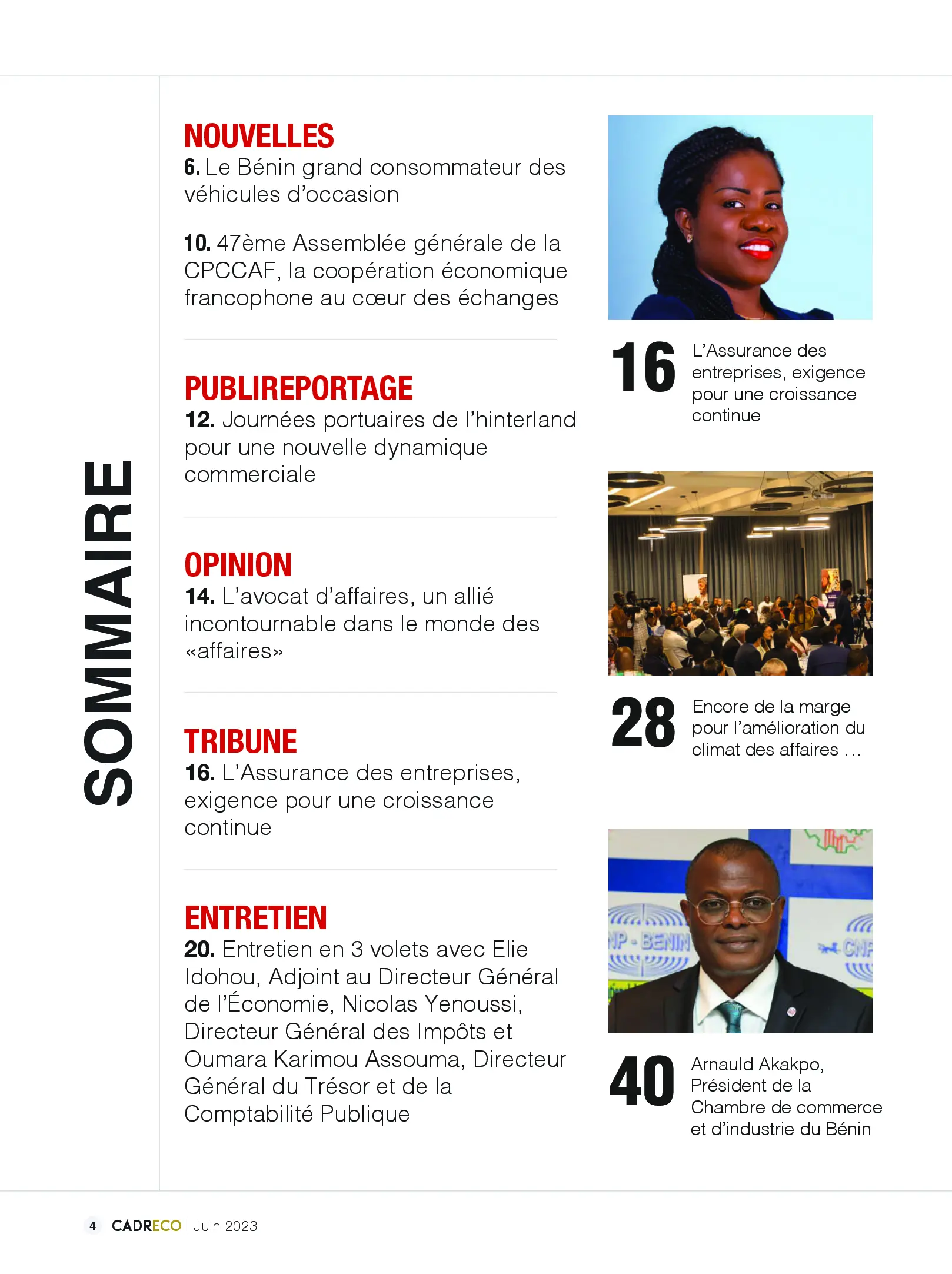 Page 4 du sommaire