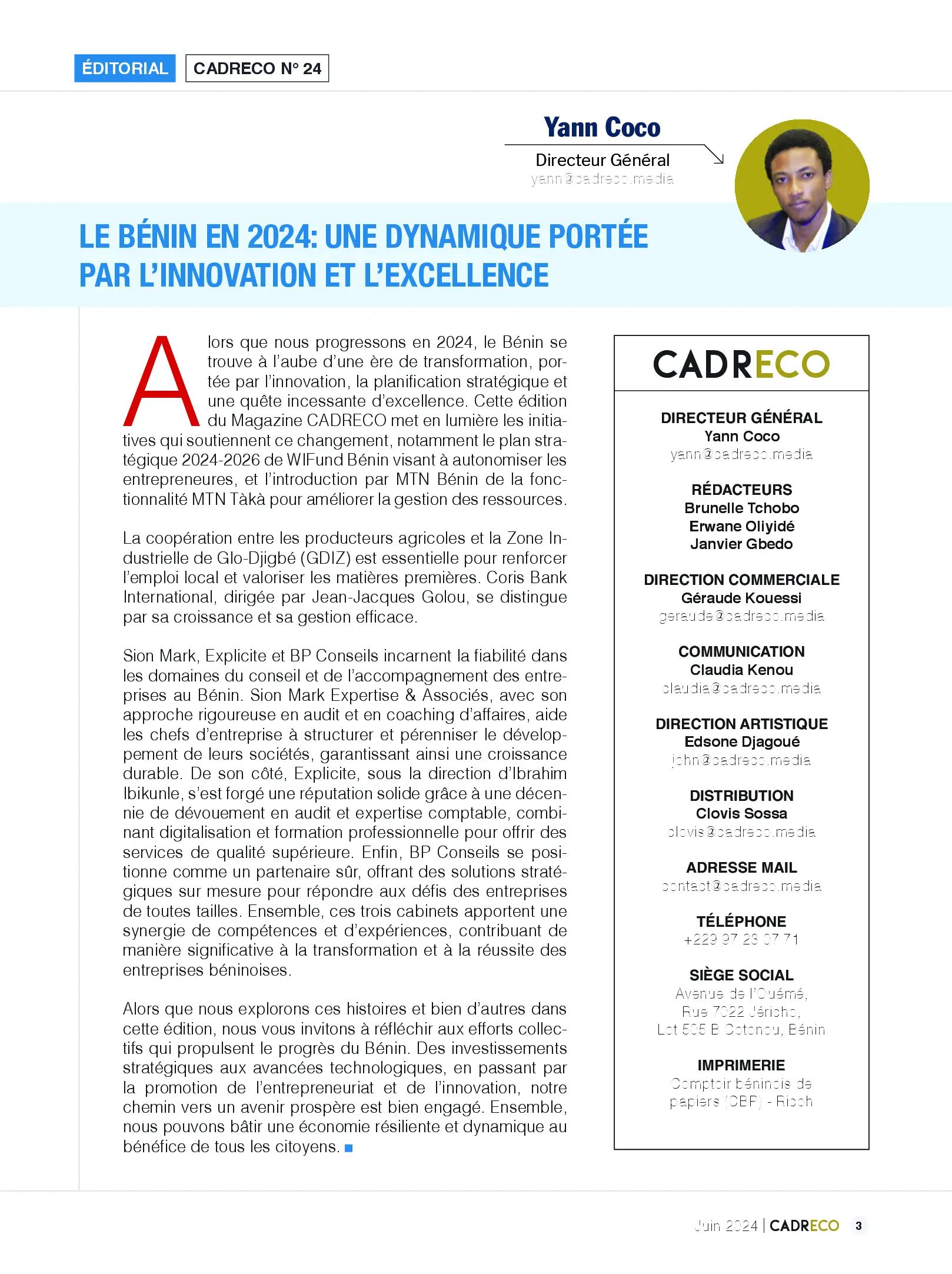 Page 3 du sommaire