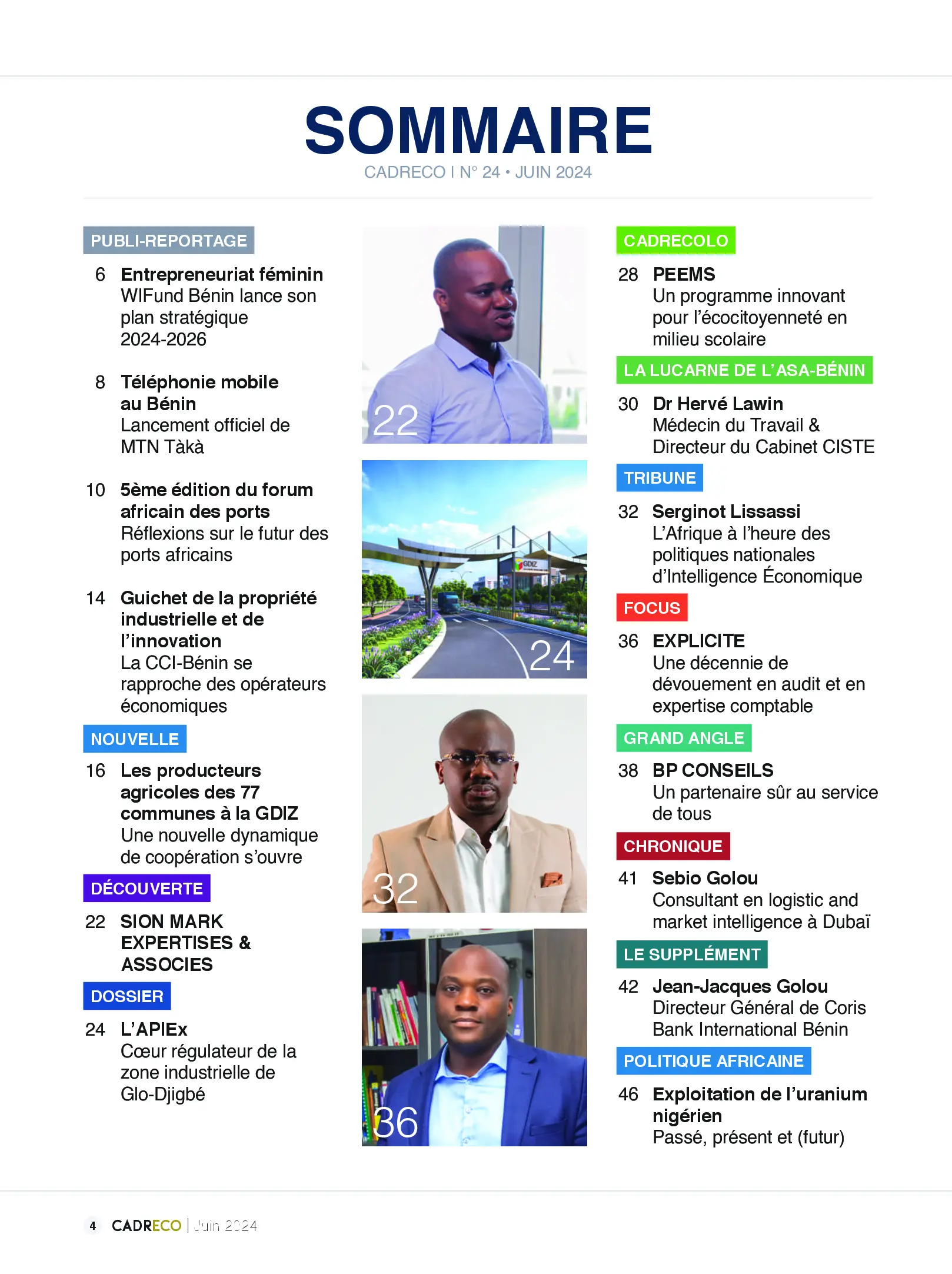 Page 4 du sommaire