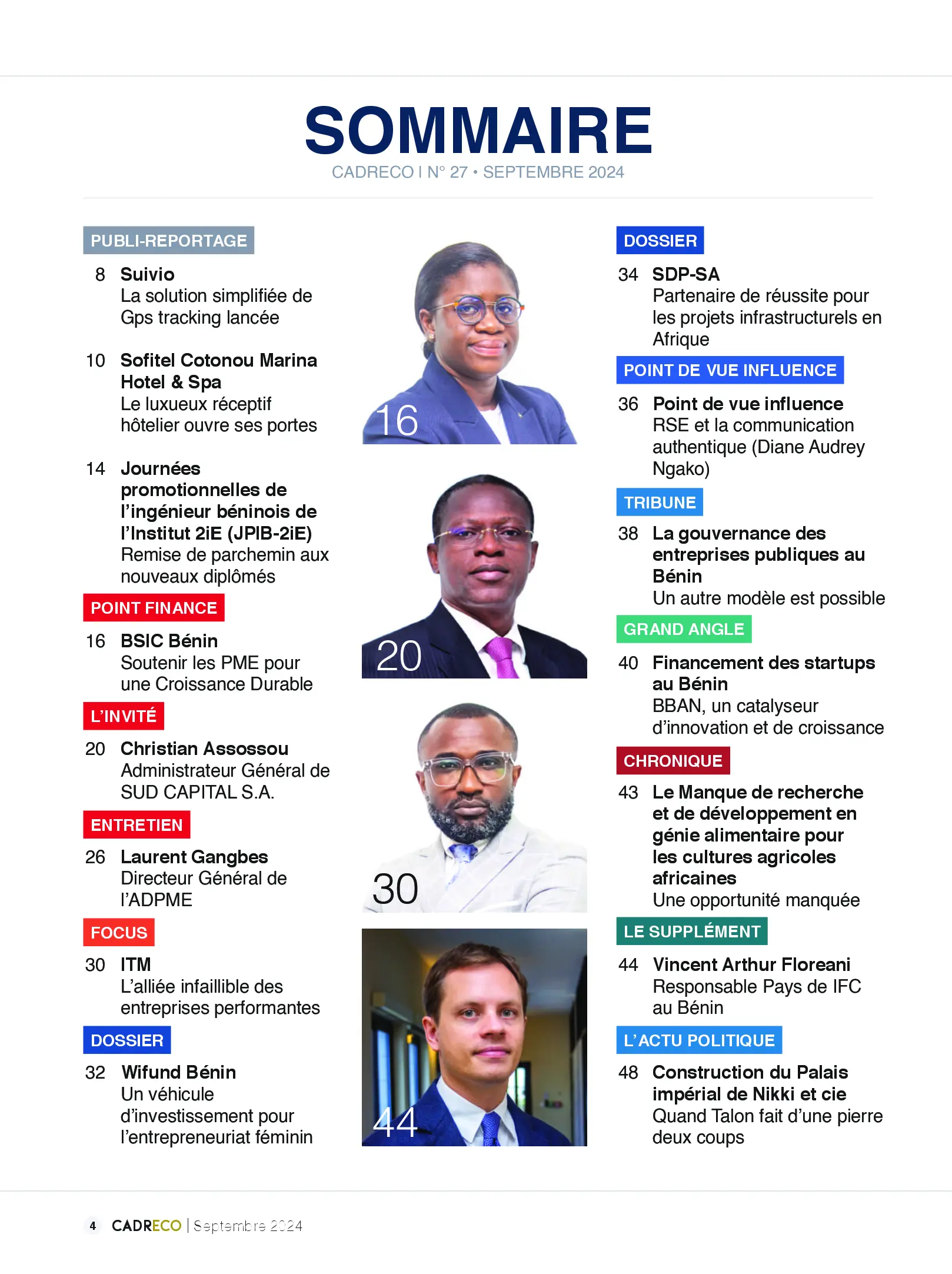 Page 4 du sommaire
