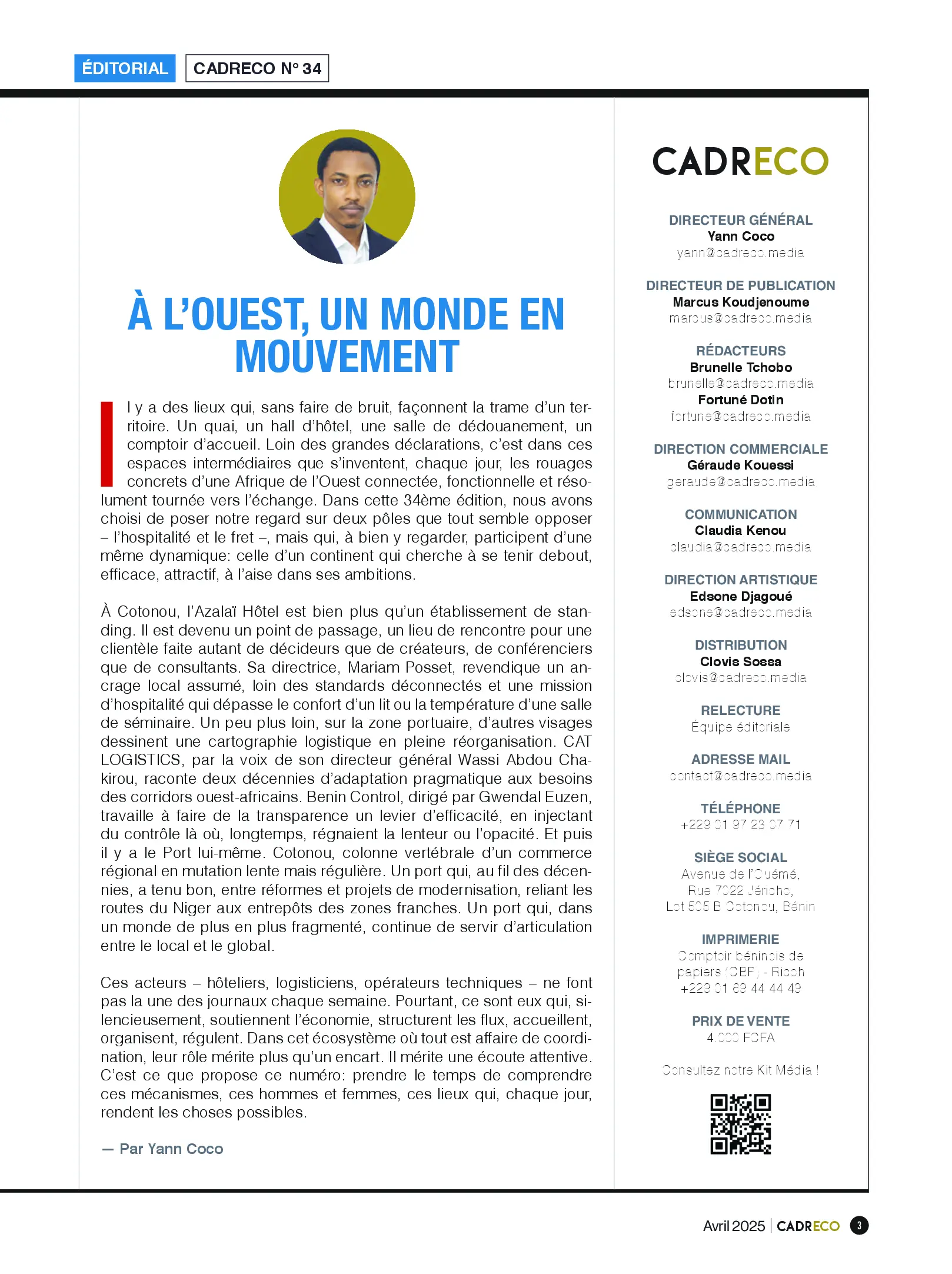 Page 3 du sommaire