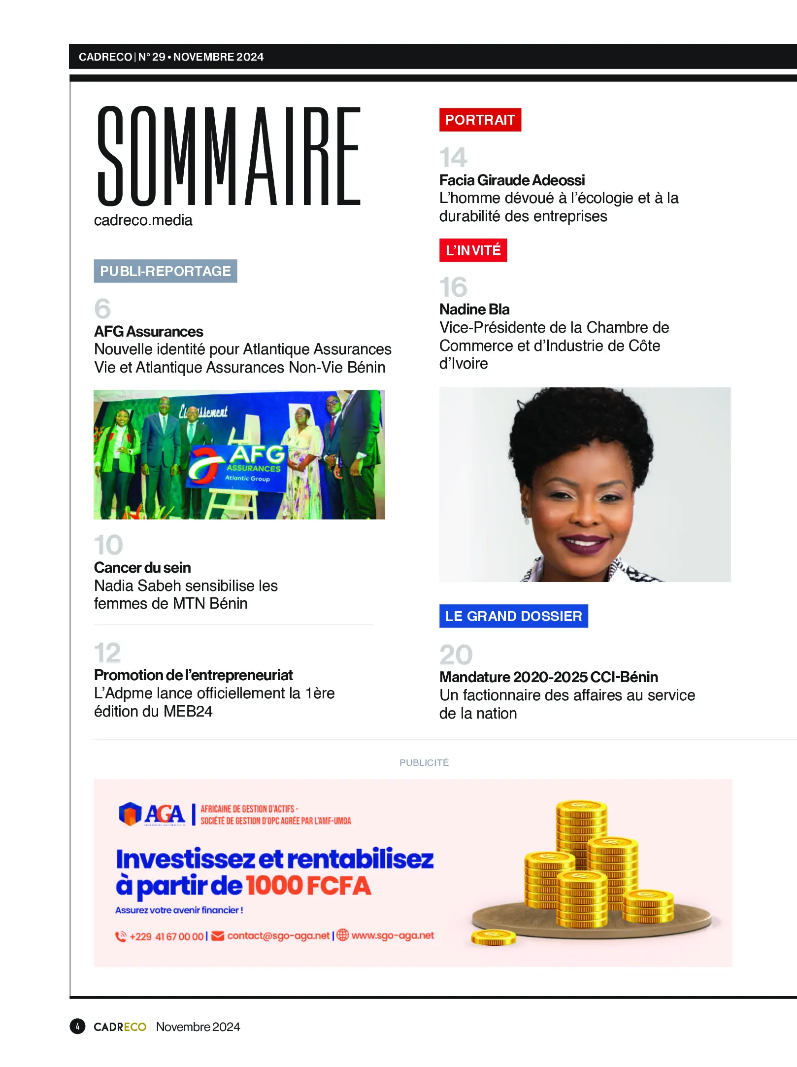 Page 4 du sommaire