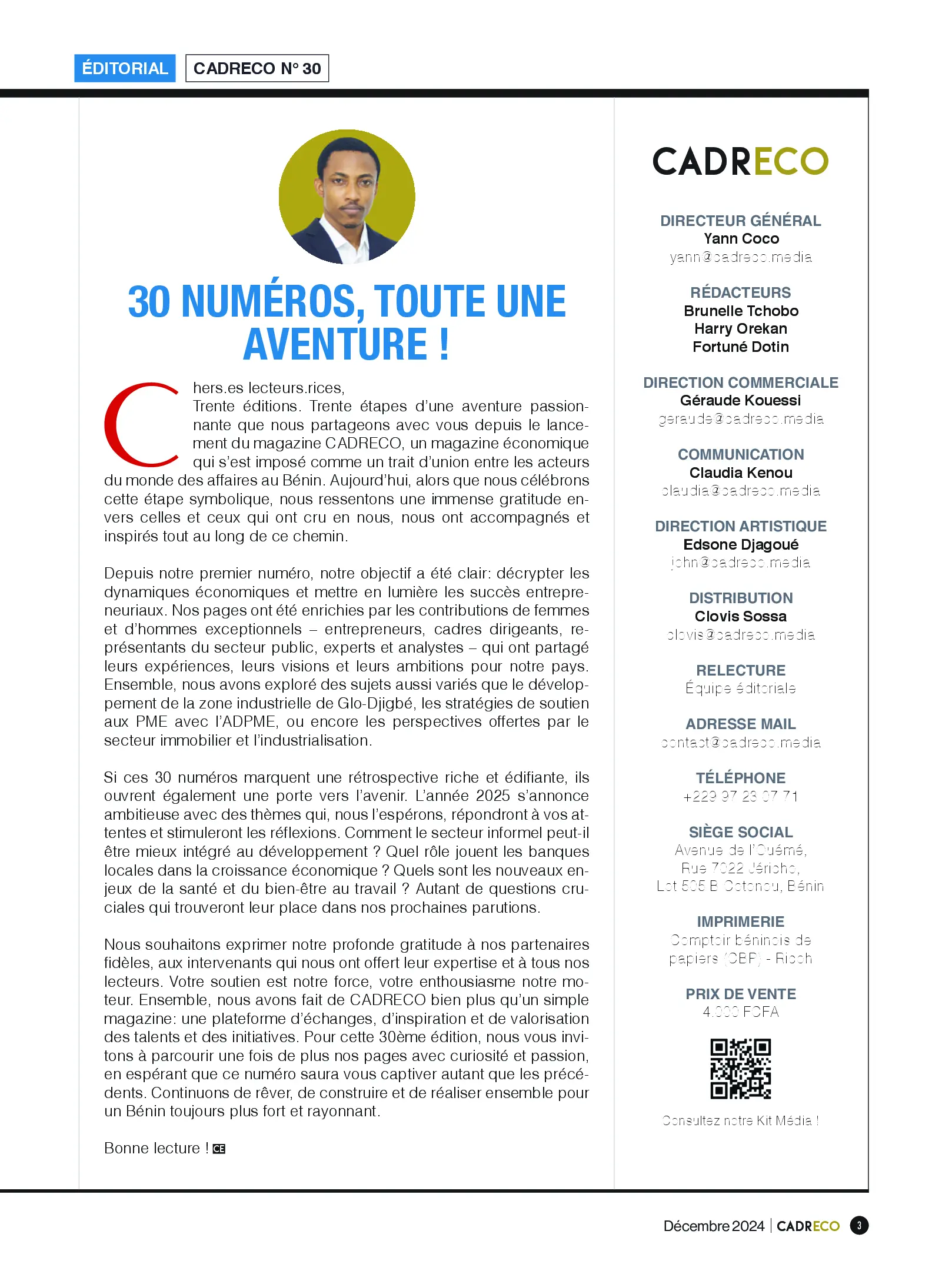 Page 3 du sommaire