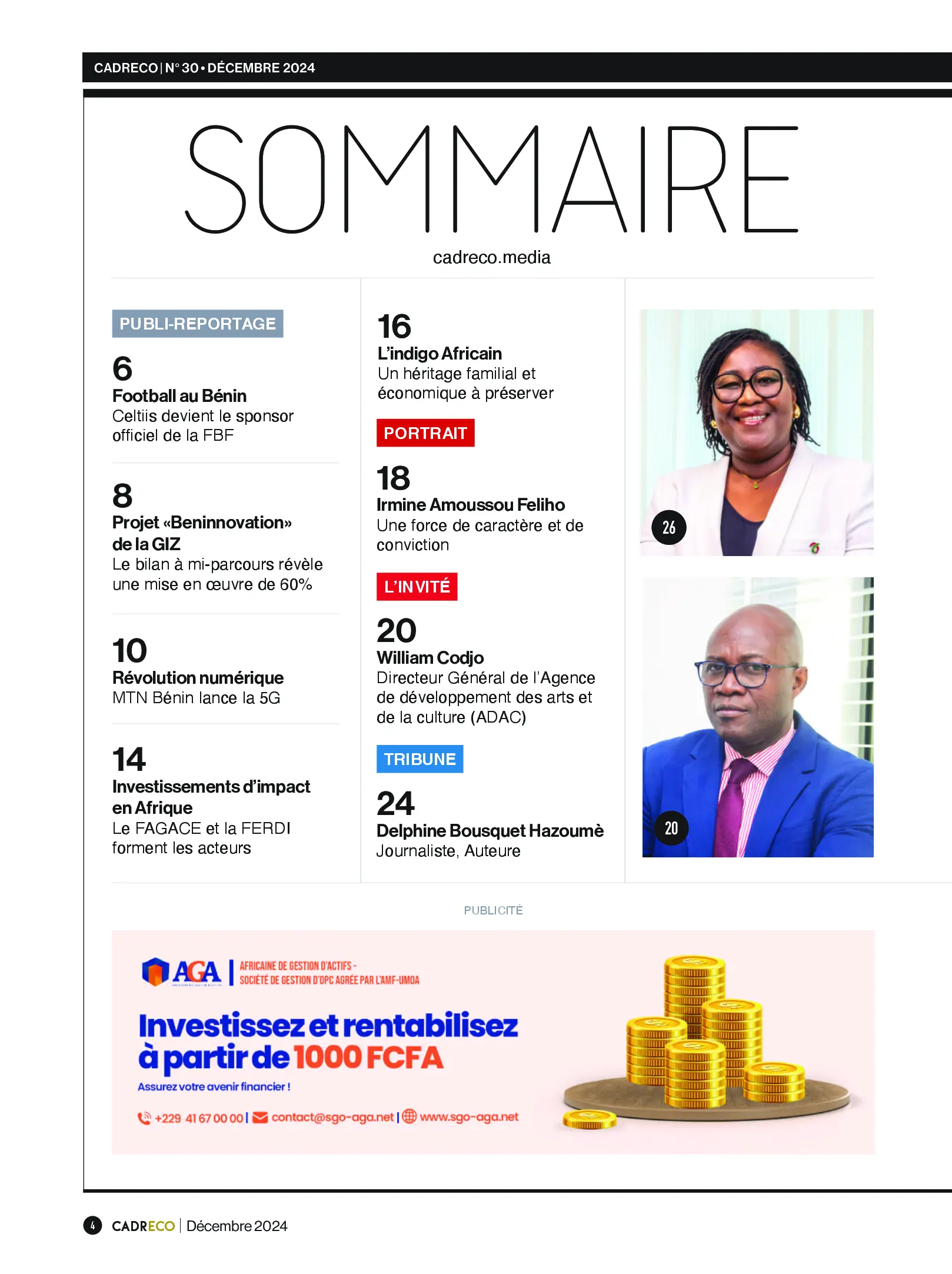 Page 4 du sommaire