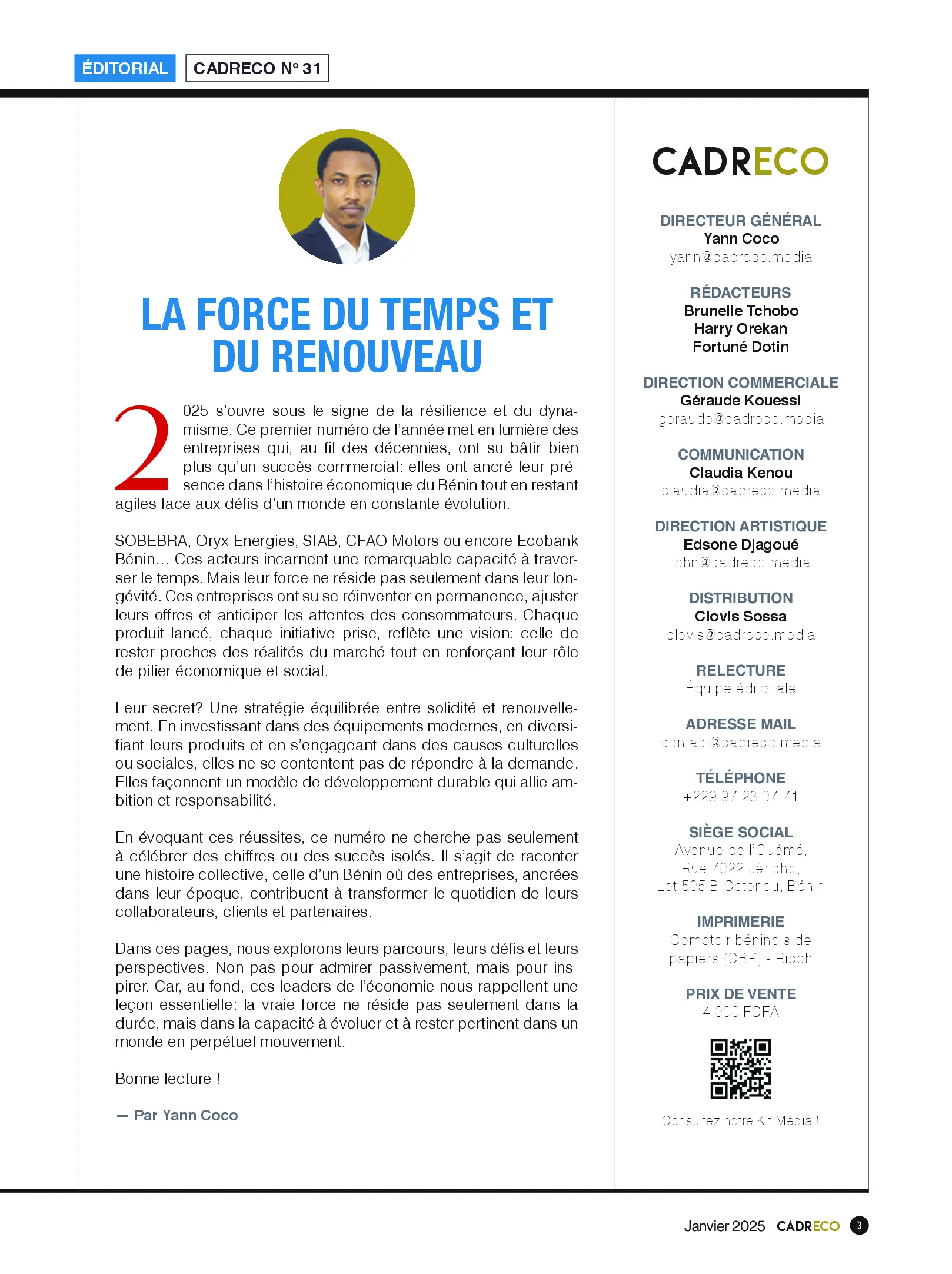 Page 3 du sommaire
