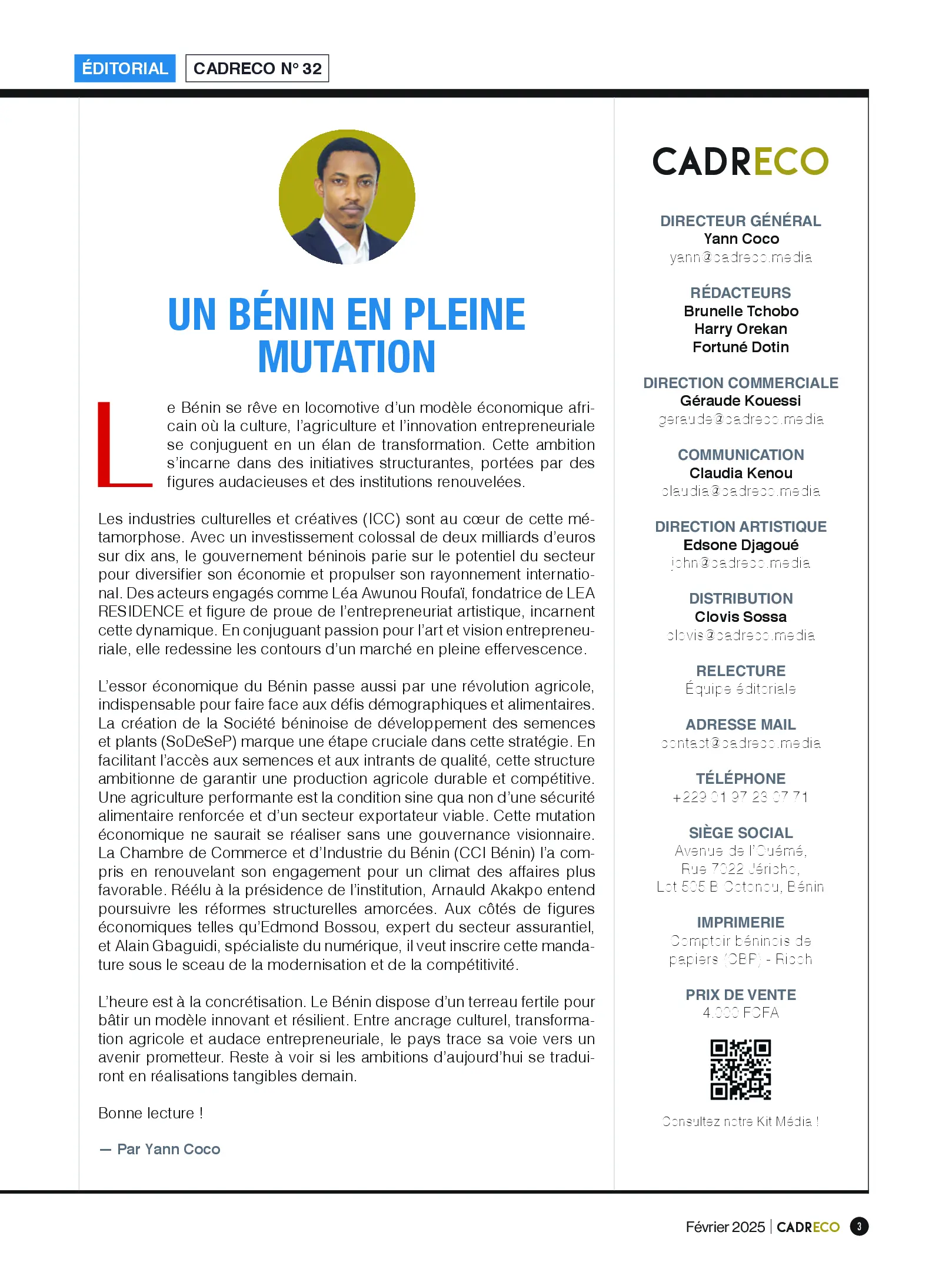 Page 3 du sommaire