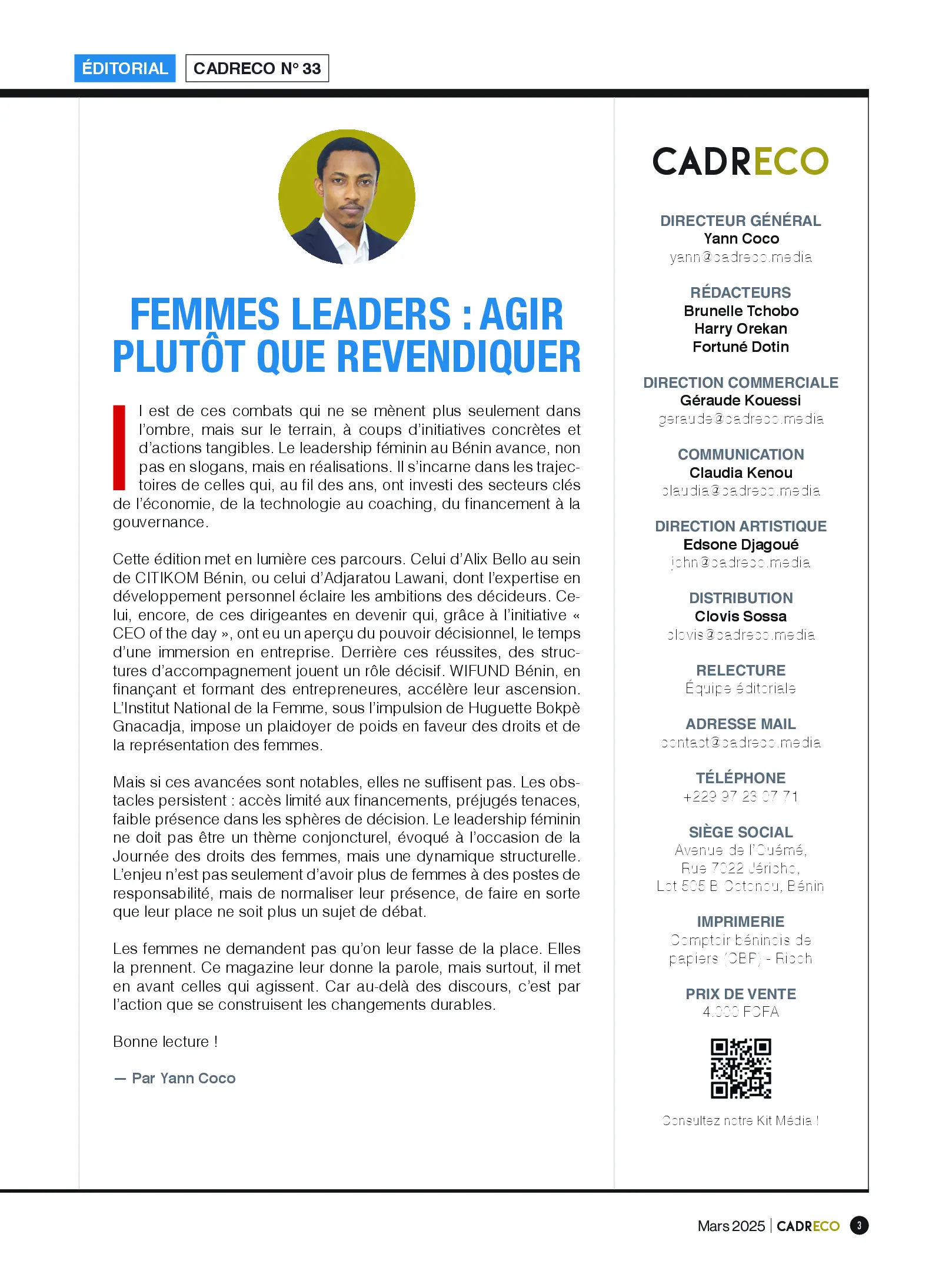 Page 3 du sommaire