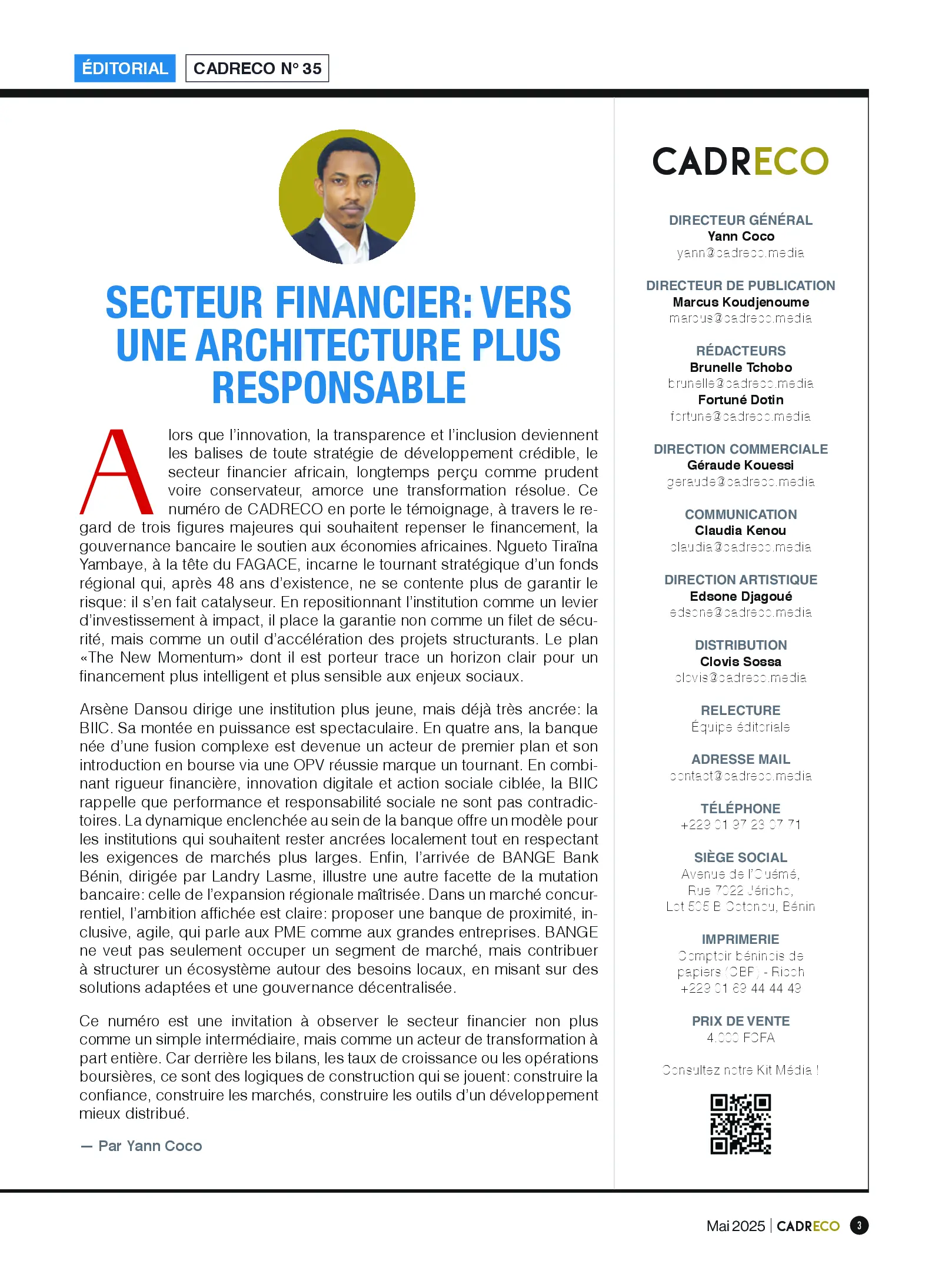 Page 3 du sommaire