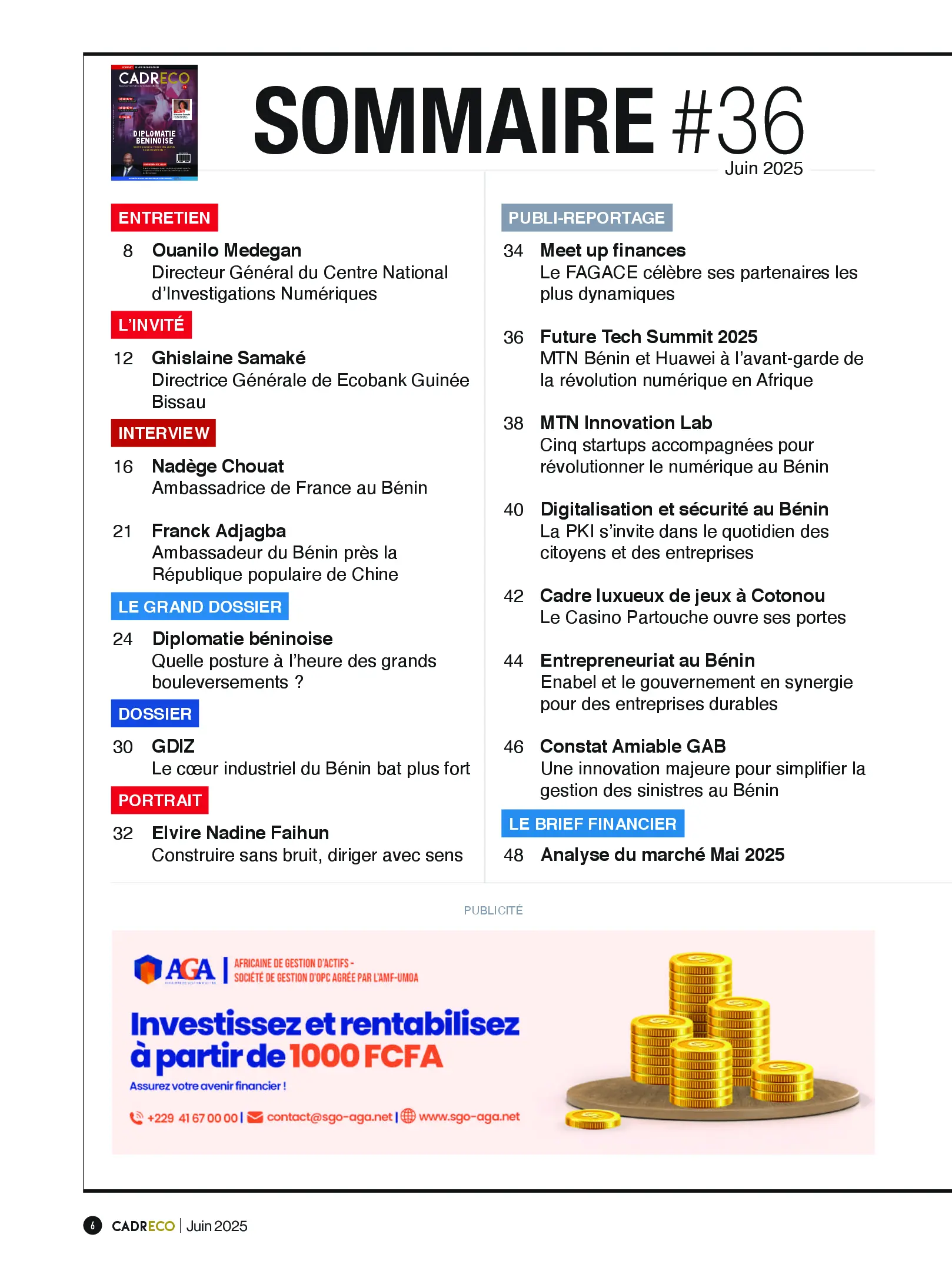Page 6 du sommaire
