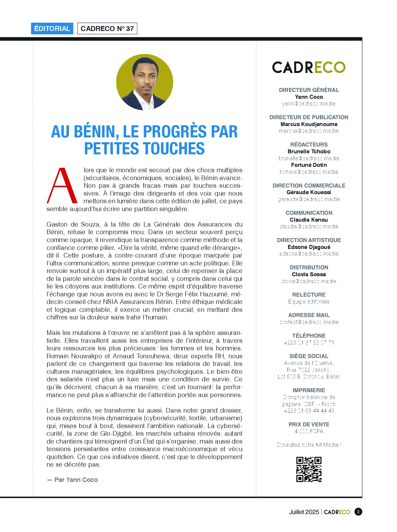 Page 3 du sommaire