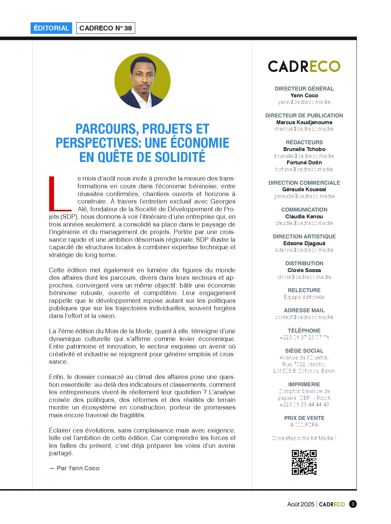 Page 3 du sommaire