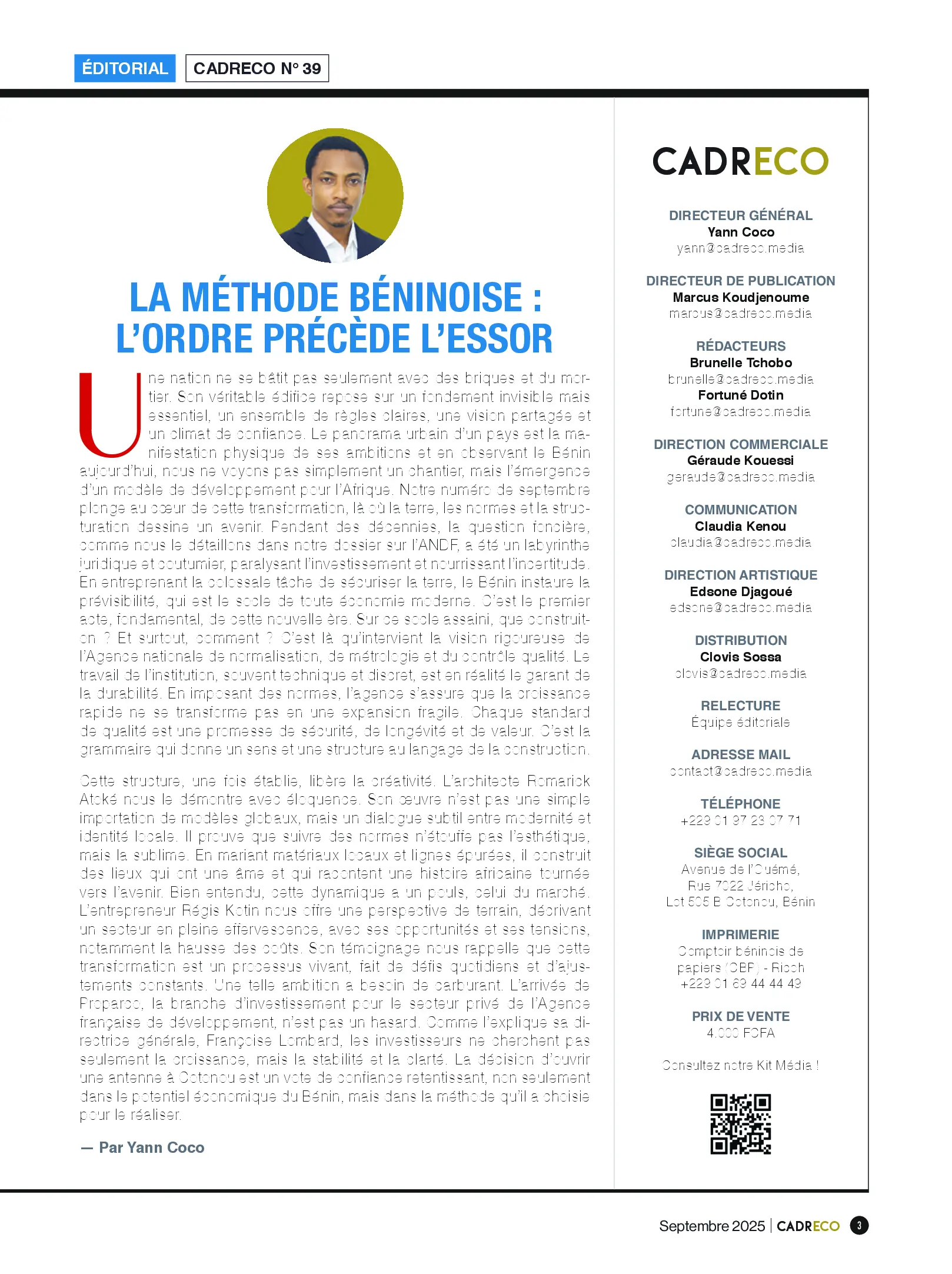 Page 3 du sommaire