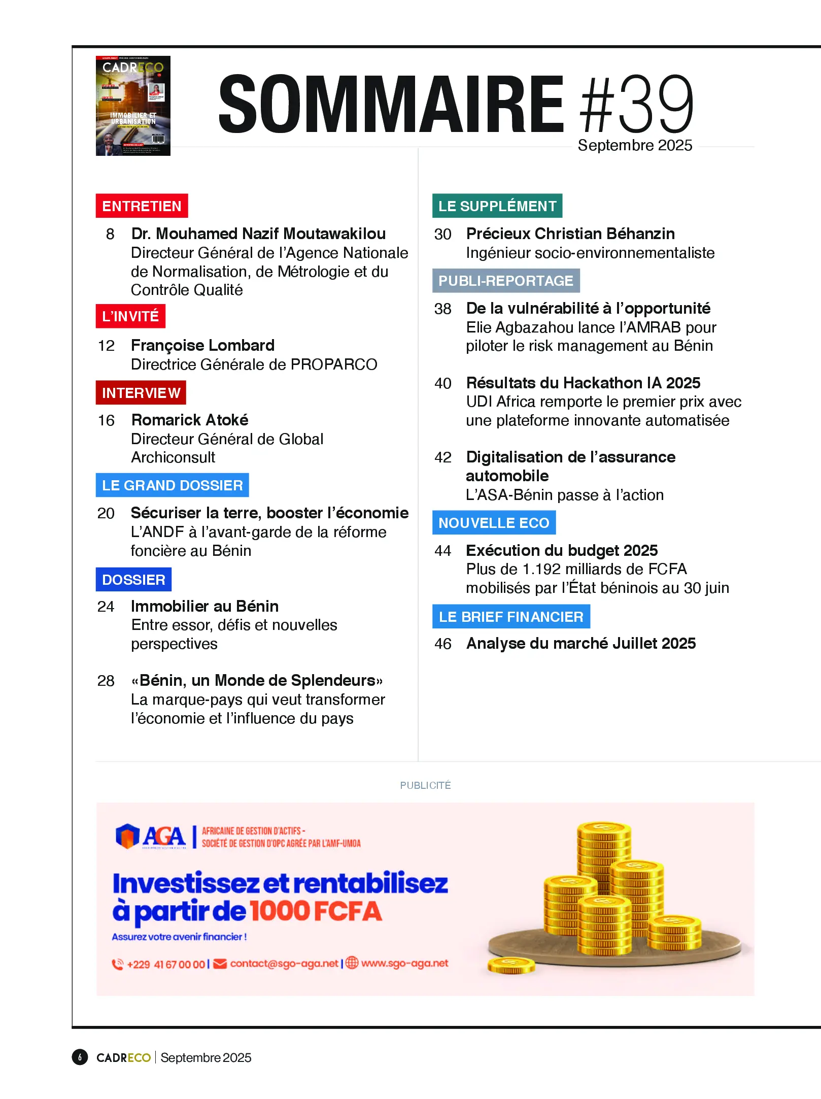 Page 6 du sommaire