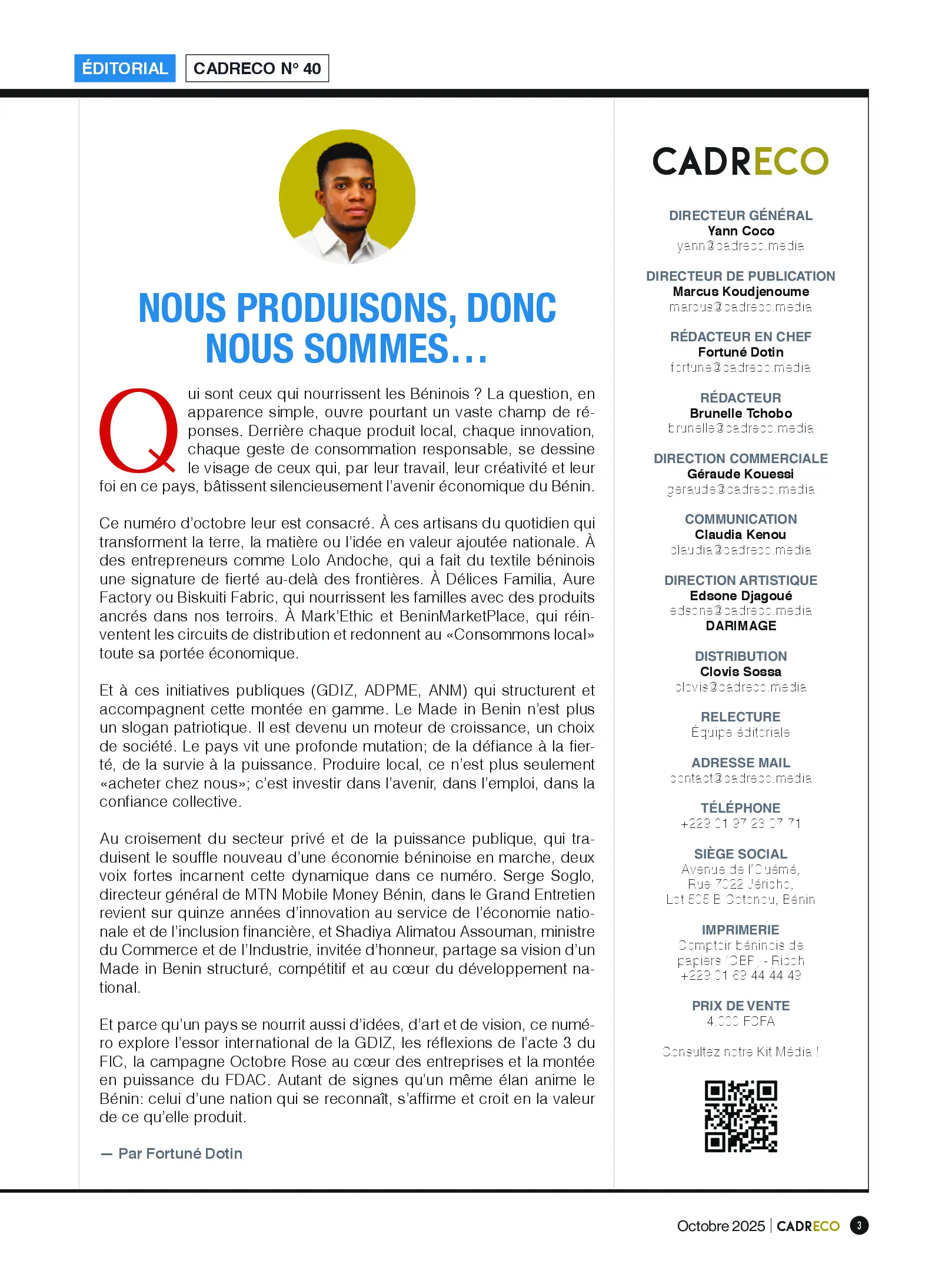 Page 3 du sommaire