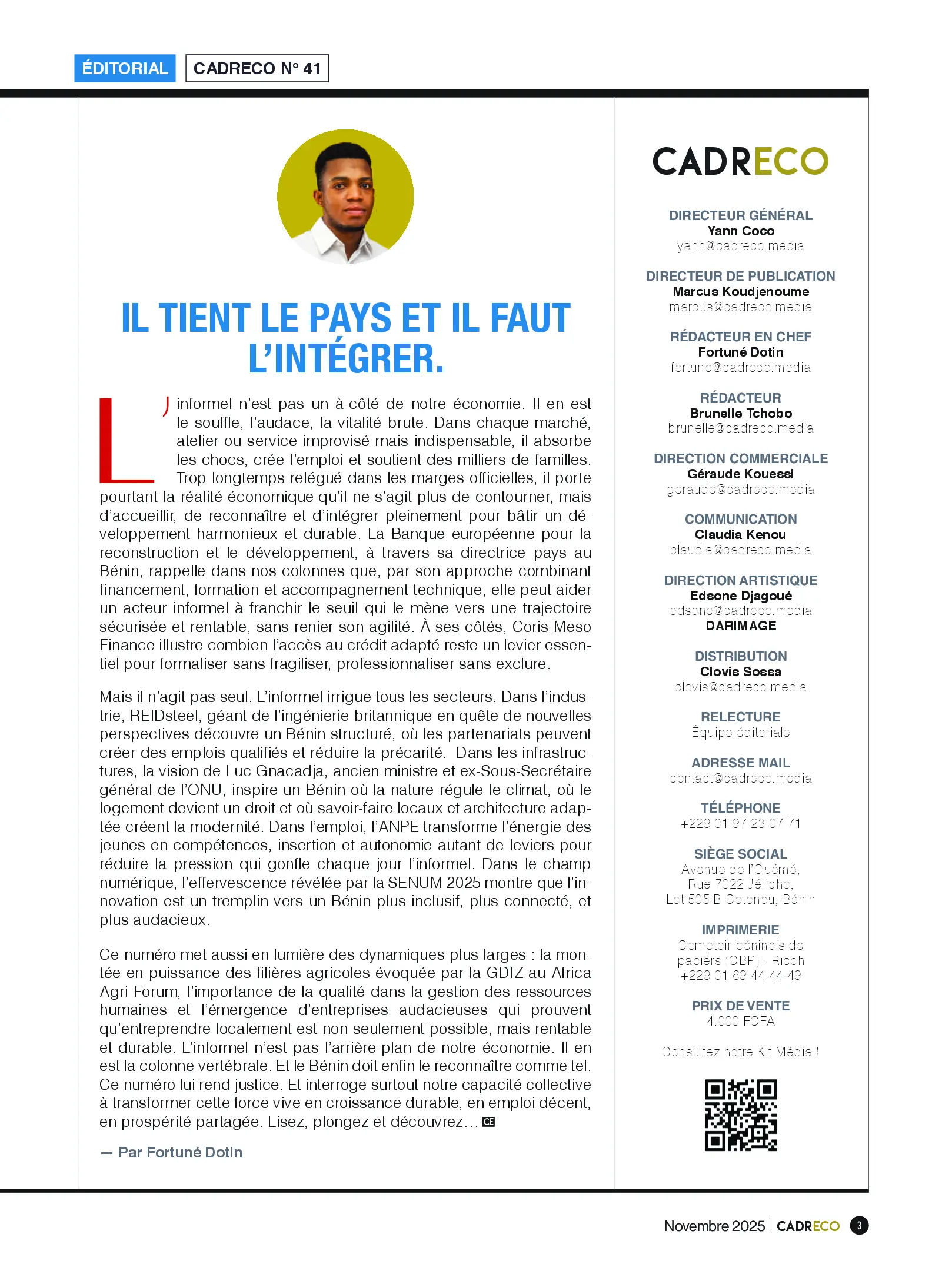 Page 3 du sommaire
